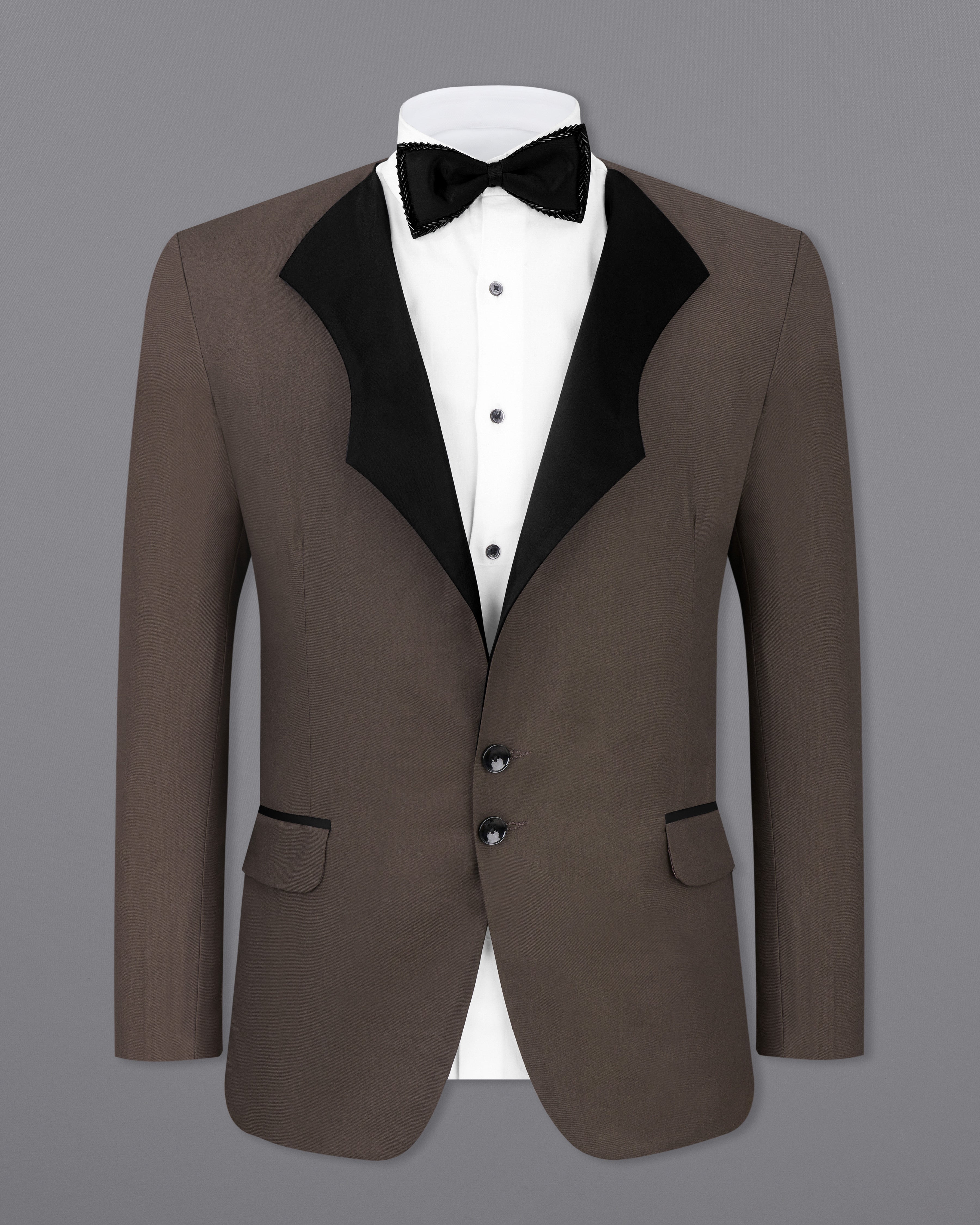 Fuscous Brown Single Breasted Designer Suit ST2535-SB-D85-36, ST2535-SB-D85-38, ST2535-SB-D85-40, ST2535-SB-D85-42, ST2535-SB-D85-44, ST2535-SB-D85-46, ST2535-SB-D85-48, ST2535-SB-D85-50, ST2535-SB-D85-53, ST2535-SB-D85-54, ST2535-SB-D85-56, ST2535-SB-D85-58, ST2535-SB-D85-60