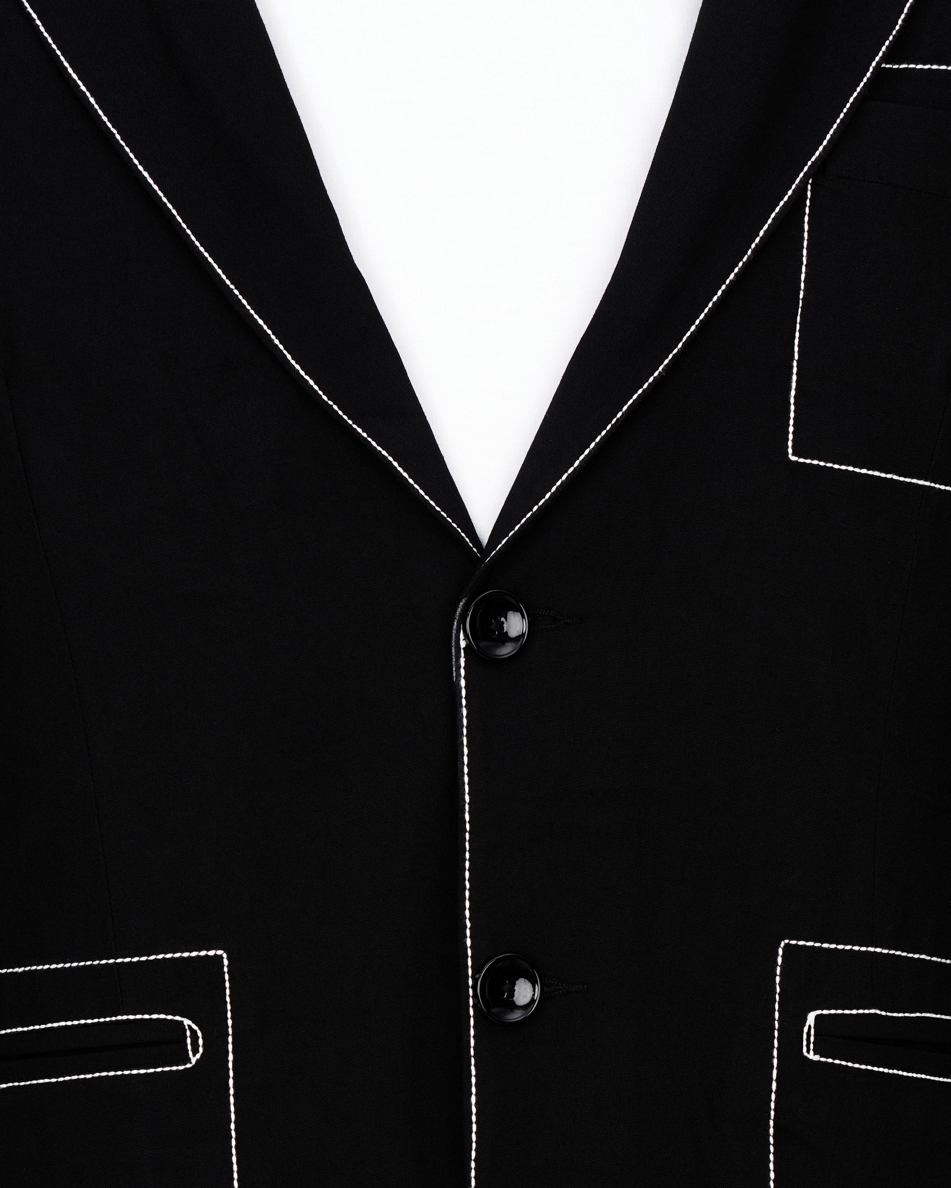 Jade Black with White Threadwork Designer Suit ST2560-SB-D250-36, ST2560-SB-D250-38, ST2560-SB-D250-40, ST2560-SB-D250-42, ST2560-SB-D250-44, ST2560-SB-D250-46, ST2560-SB-D250-48, ST2560-SB-D250-50, ST2560-SB-D250-56, ST2560-SB-D250-54, ST2560-SB-D250-56, ST2560-SB-D250-58, ST2560-SB-D250-60