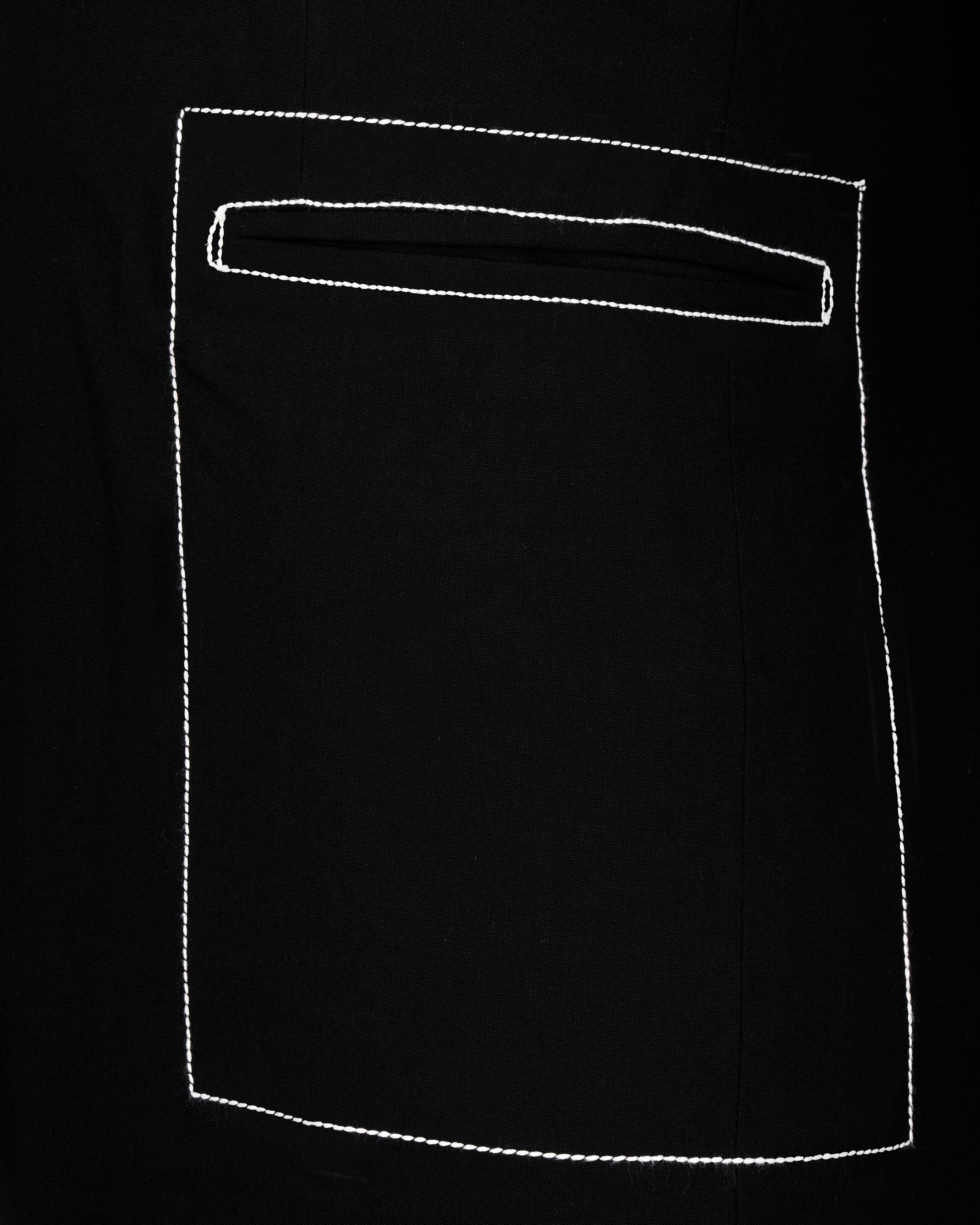 Jade Black with White Threadwork Designer Suit ST2560-SB-D250-36, ST2560-SB-D250-38, ST2560-SB-D250-40, ST2560-SB-D250-42, ST2560-SB-D250-44, ST2560-SB-D250-46, ST2560-SB-D250-48, ST2560-SB-D250-50, ST2560-SB-D250-56, ST2560-SB-D250-54, ST2560-SB-D250-56, ST2560-SB-D250-58, ST2560-SB-D250-60