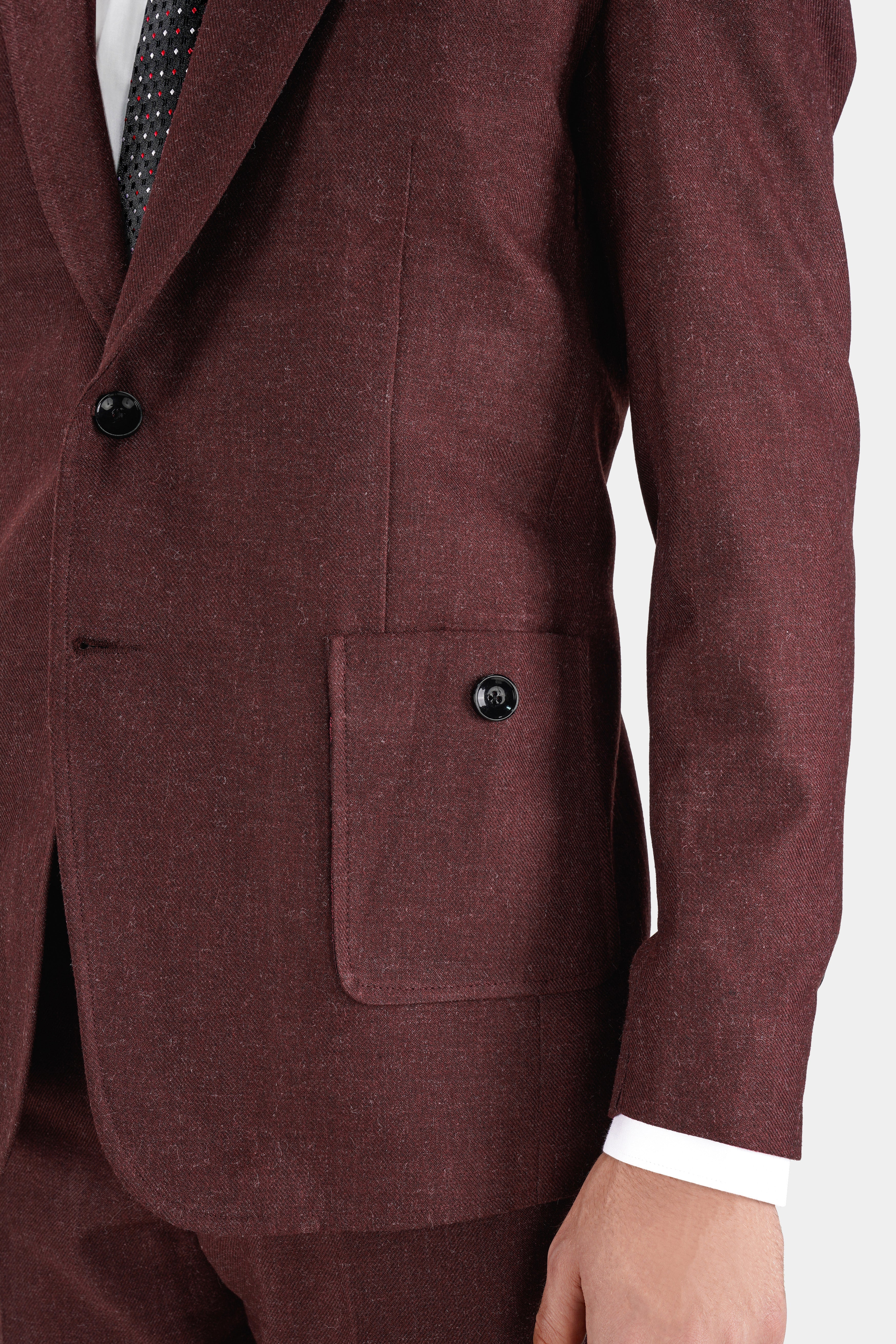 Noir Maroon Tweed Single Breasted Designer Suit ST2732-SB-PP-D150-36, ST2732-SB-PP-D150-38, ST2732-SB-PP-D150-40, ST2732-SB-PP-D150-42, ST2732-SB-PP-D150-44, ST2732-SB-PP-D150-46, ST2732-SB-PP-D150-48, ST2732-SB-PP-D150-50, ST2732-SB-PP-D150-52, ST2732-SB-PP-D150-54, ST2732-SB-PP-D150-56, ST2732-SB-PP-D150-58, ST2732-SB-PP-D150-60