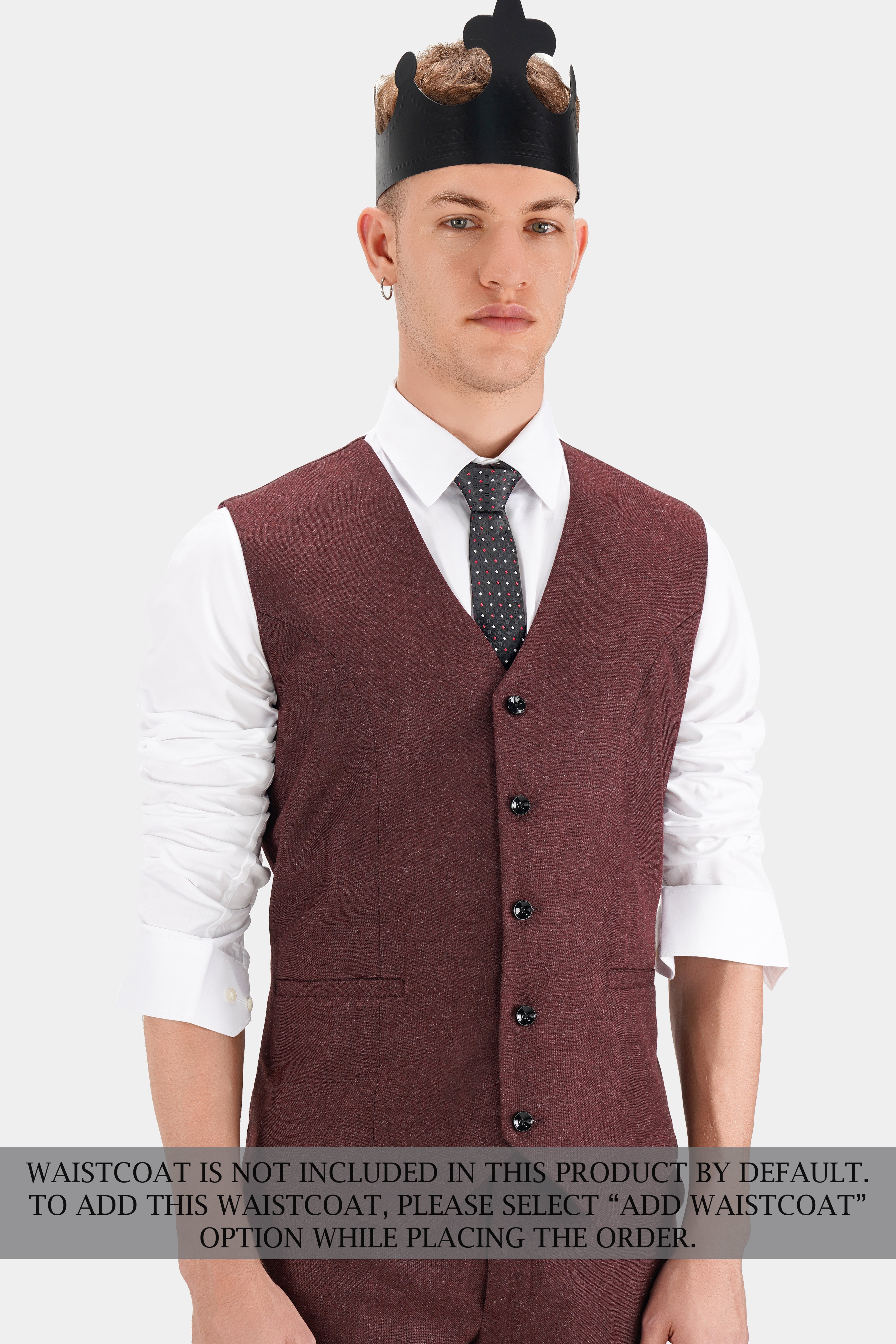 Noir Maroon Tweed Single Breasted Designer Suit ST2732-SB-PP-D150-36, ST2732-SB-PP-D150-38, ST2732-SB-PP-D150-40, ST2732-SB-PP-D150-42, ST2732-SB-PP-D150-44, ST2732-SB-PP-D150-46, ST2732-SB-PP-D150-48, ST2732-SB-PP-D150-50, ST2732-SB-PP-D150-52, ST2732-SB-PP-D150-54, ST2732-SB-PP-D150-56, ST2732-SB-PP-D150-58, ST2732-SB-PP-D150-60