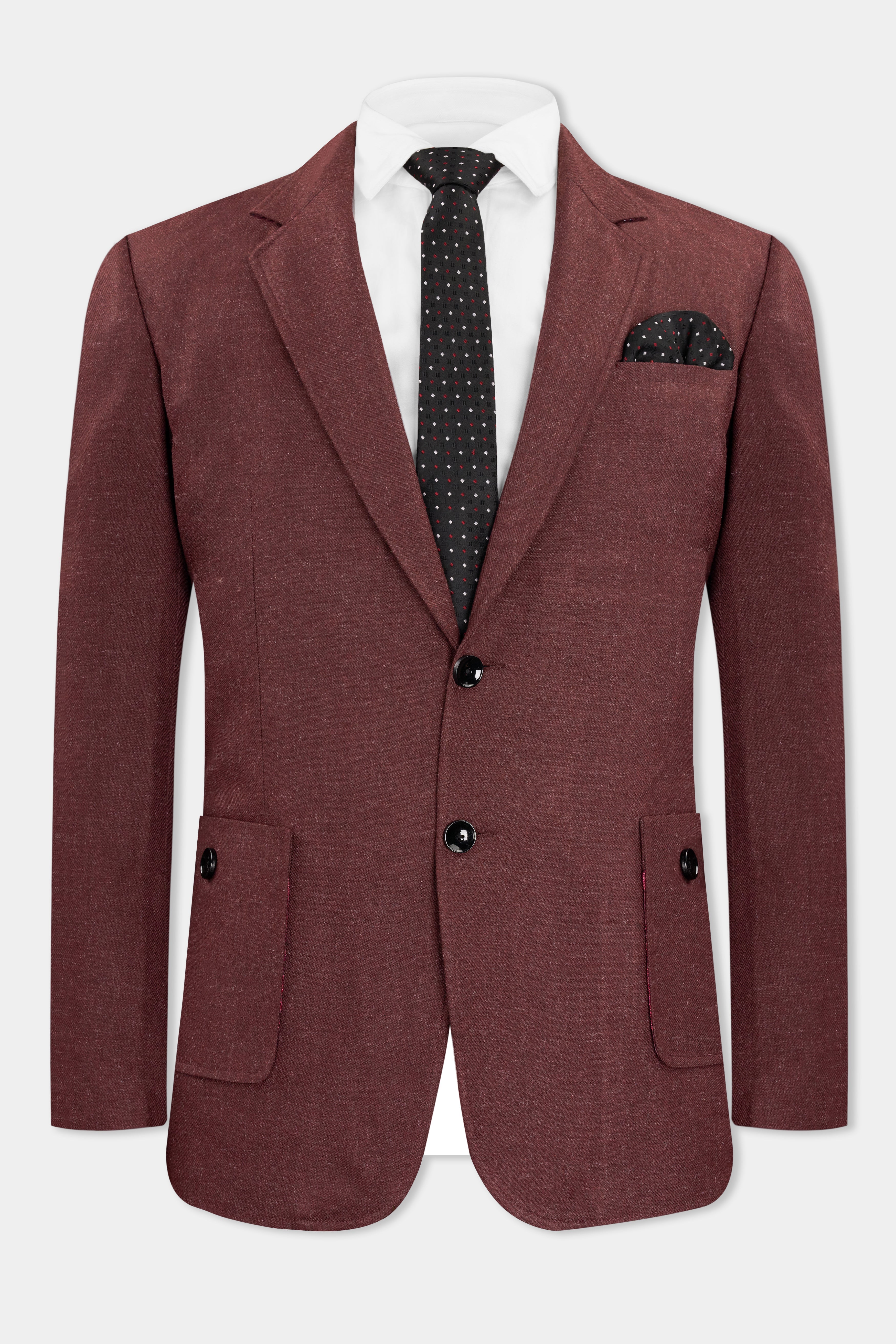 Noir Maroon Tweed Single Breasted Designer Suit ST2732-SB-PP-D150-36, ST2732-SB-PP-D150-38, ST2732-SB-PP-D150-40, ST2732-SB-PP-D150-42, ST2732-SB-PP-D150-44, ST2732-SB-PP-D150-46, ST2732-SB-PP-D150-48, ST2732-SB-PP-D150-50, ST2732-SB-PP-D150-52, ST2732-SB-PP-D150-54, ST2732-SB-PP-D150-56, ST2732-SB-PP-D150-58, ST2732-SB-PP-D150-60