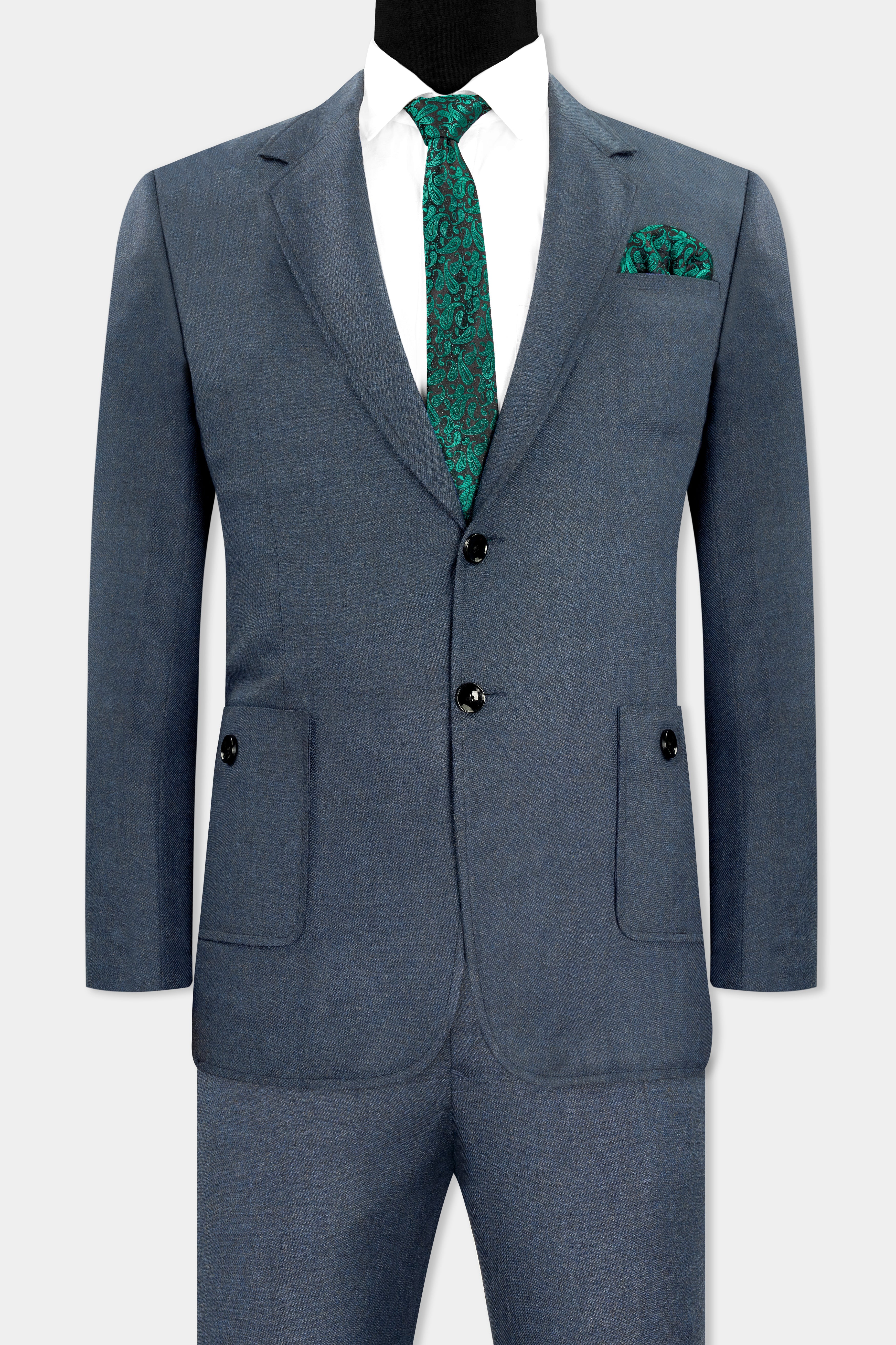 Spruce Blue Tweed Single Breasted Designer Suit ST2735-SB-PP-D150-36, ST2735-SB-PP-D150-38, ST2735-SB-PP-D150-40, ST2735-SB-PP-D150-42, ST2735-SB-PP-D150-44, ST2735-SB-PP-D150-46, ST2735-SB-PP-D150-48, ST2735-SB-PP-D150-50, ST2735-SB-PP-D150-52, ST2735-SB-PP-D150-54, ST2735-SB-PP-D150-56, ST2735-SB-PP-D150-58, ST2735-SB-PP-D150-60