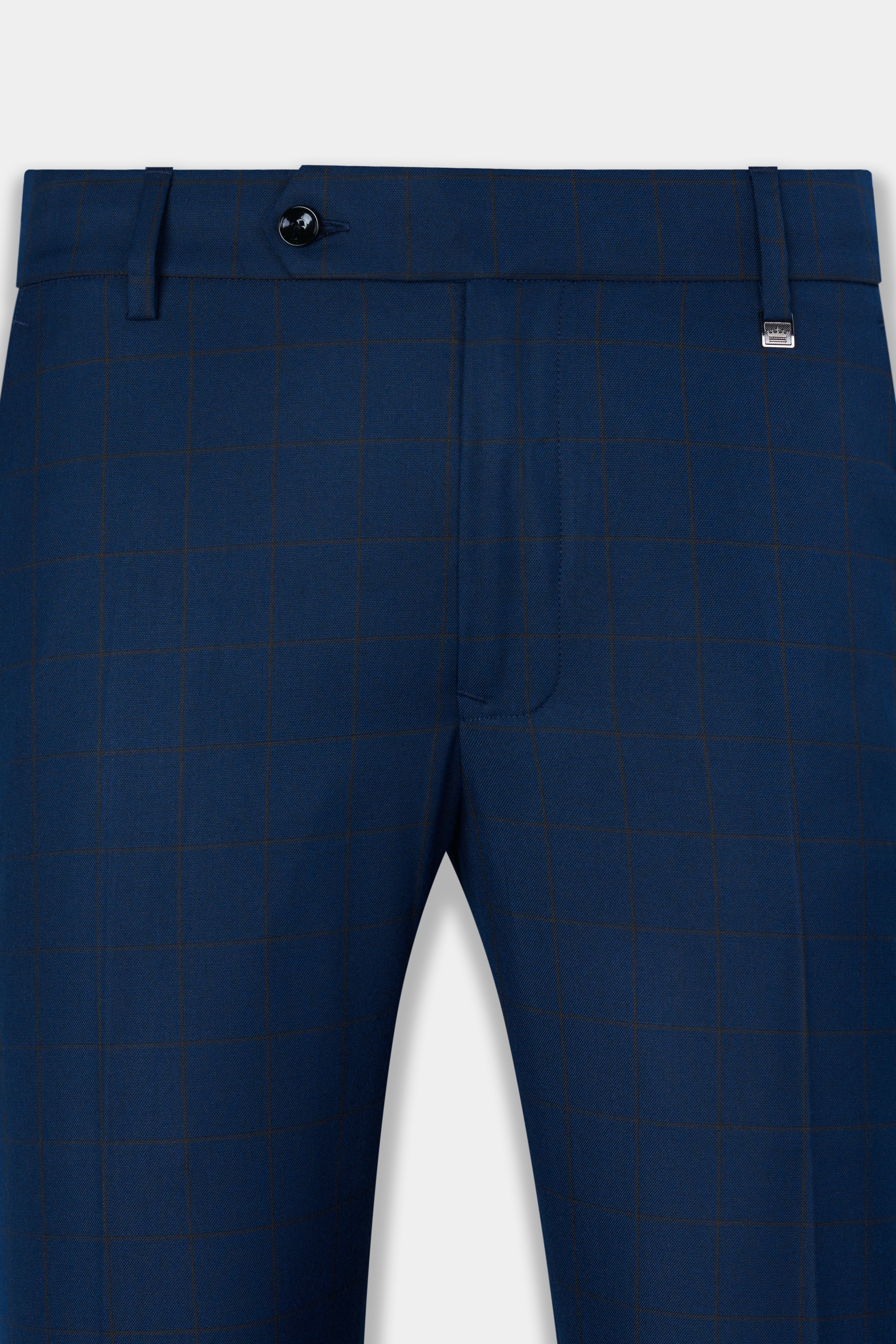 Tangaroa Blue and Subtle Black Checkered Wool Rich Suit ST2871-SB-36, ST2871-SB-38, ST2871-SB-40, ST2871-SB-42, ST2871-SB-44, ST2871-SB-46, ST2871-SB-48, ST2871-SB-50, ST2871-SB-52, ST2871-SB-54, ST2871-SB-56, ST2871-SB-58, ST2871-SB-60