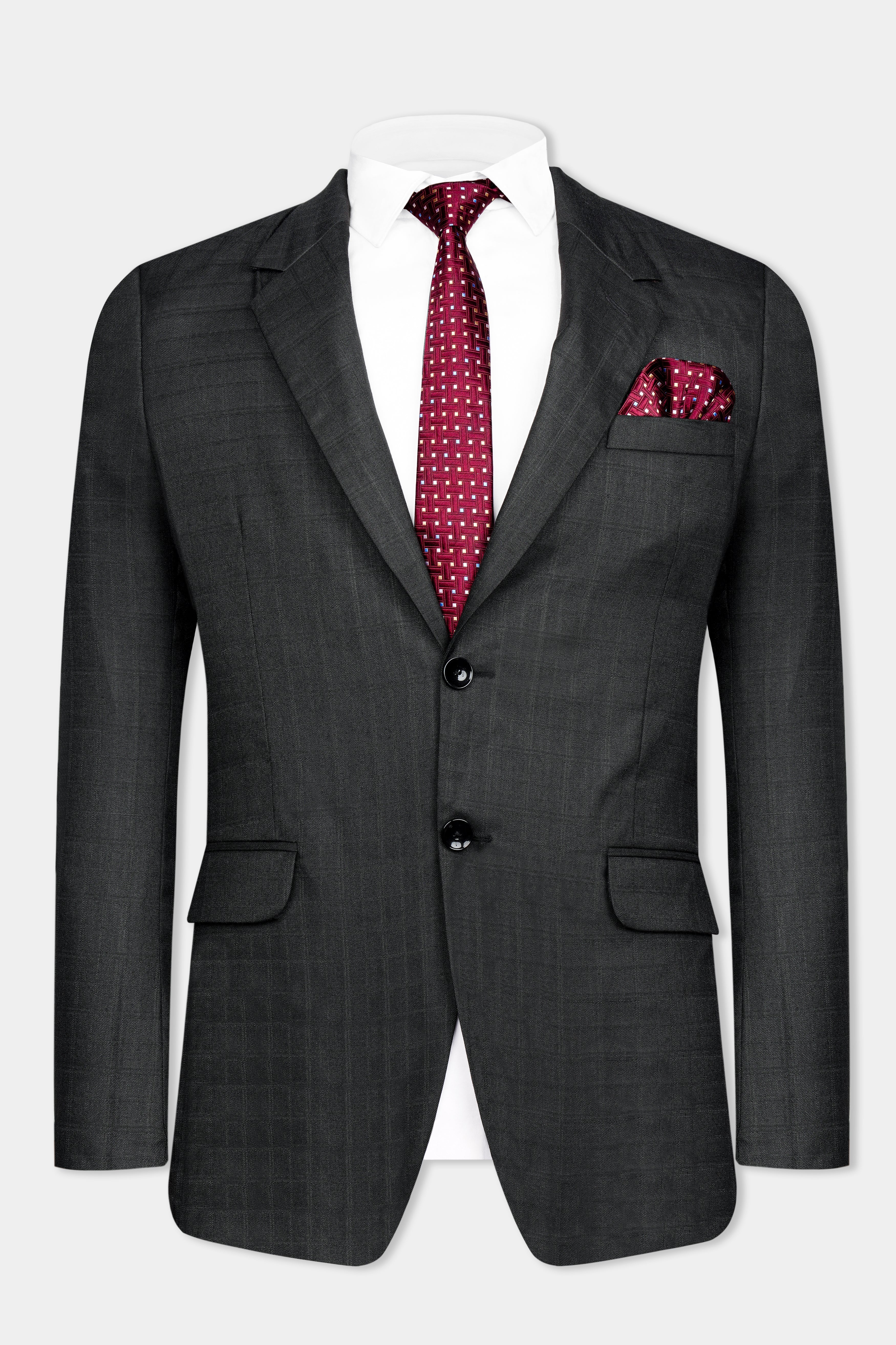 Abbey Gray Subtle Checkered Wool Rich Suit ST3053-SB-36, ST3053-SB-38, ST3053-SB-40, ST3053-SB-42, ST3053-SB-44, ST3053-SB-46, ST3053-SB-48, ST3053-SB-50, ST3053-SB-52, ST3053-SB-54, ST3053-SB-56, ST3053-SB-58, ST3053-SB-60