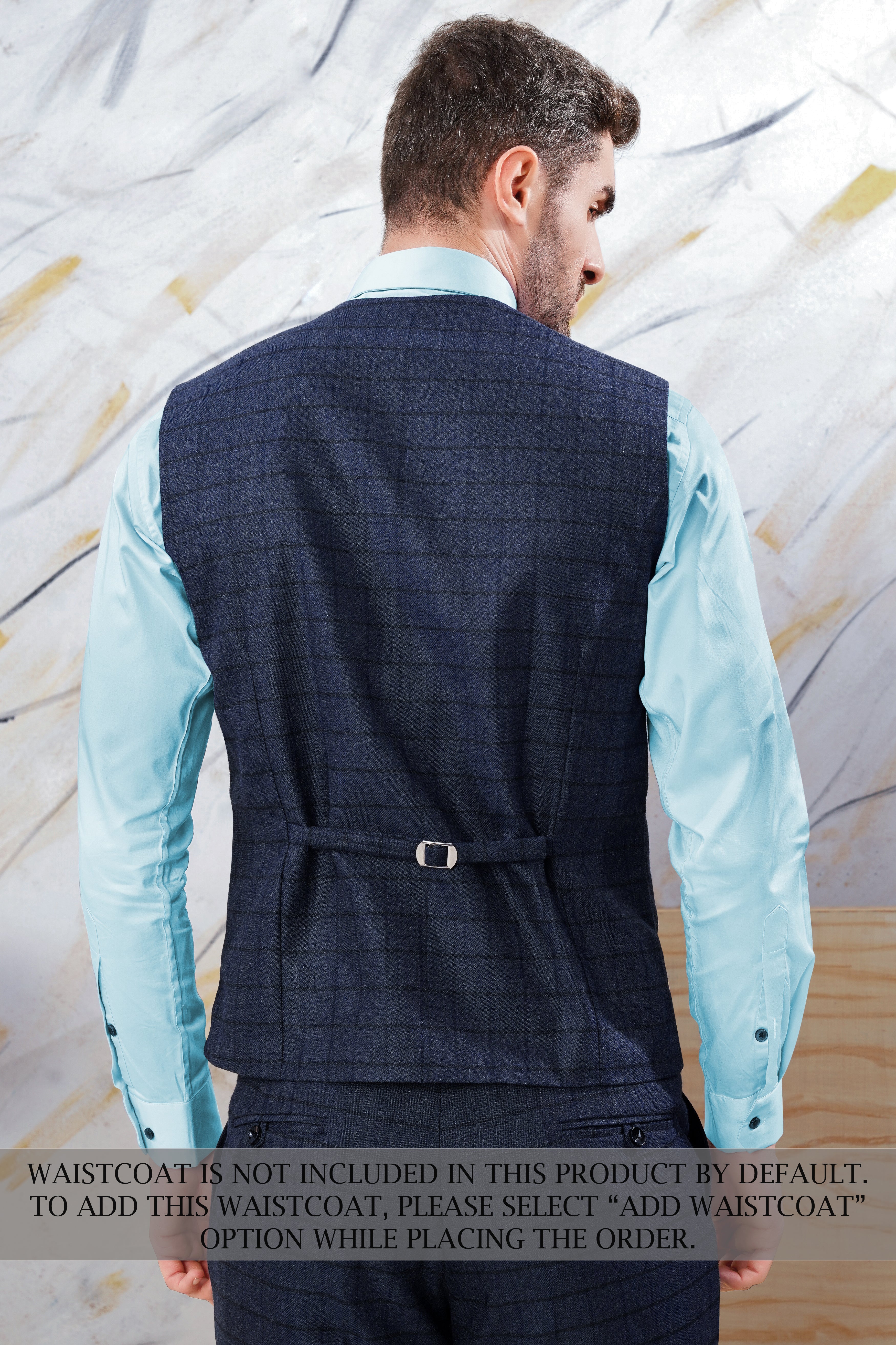 Ebony Clay Blue Windowpane Tweed Double Breasted Suit ST3079-DB-36, ST3079-DB-38, ST3079-DB-40, ST3079-DB-42, ST3079-DB-44, ST3079-DB-46, ST3079-DB-48, ST3079-DB-50, ST3079-DB-52, ST3079-DB-54, ST3079-DB-56, ST3079-DB-58, ST3079-DB-60