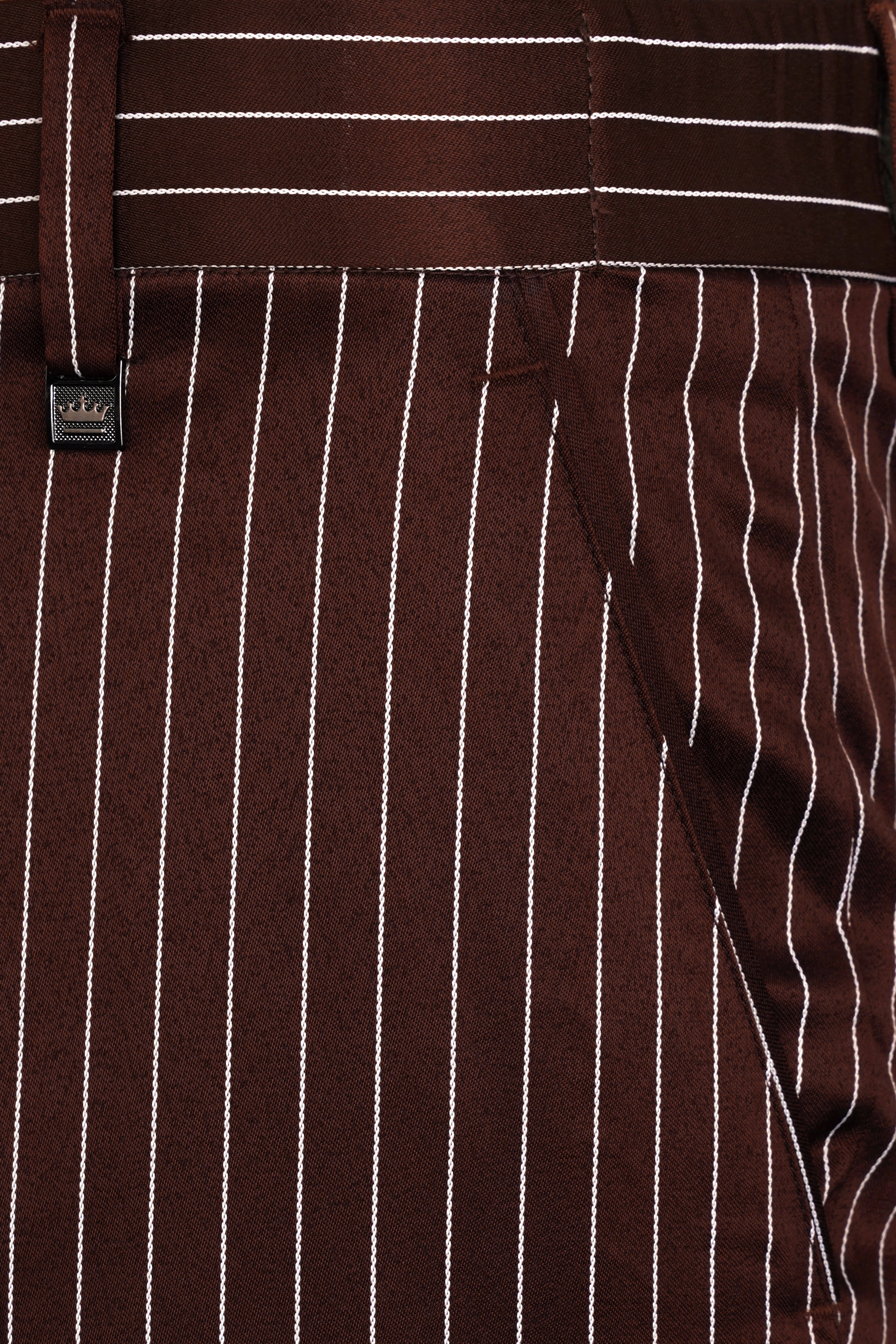 Cork Brown and White Striped Wool Rich Suit ST3083-SB-36, ST3083-SB-38, ST3083-SB-40, ST3083-SB-42, ST3083-SB-44, ST3083-SB-46, ST3083-SB-48, ST3083-SB-50, ST3083-SB-52, ST3083-SB-54, ST3083-SB-56, ST3083-SB-58, ST3083-SB-60