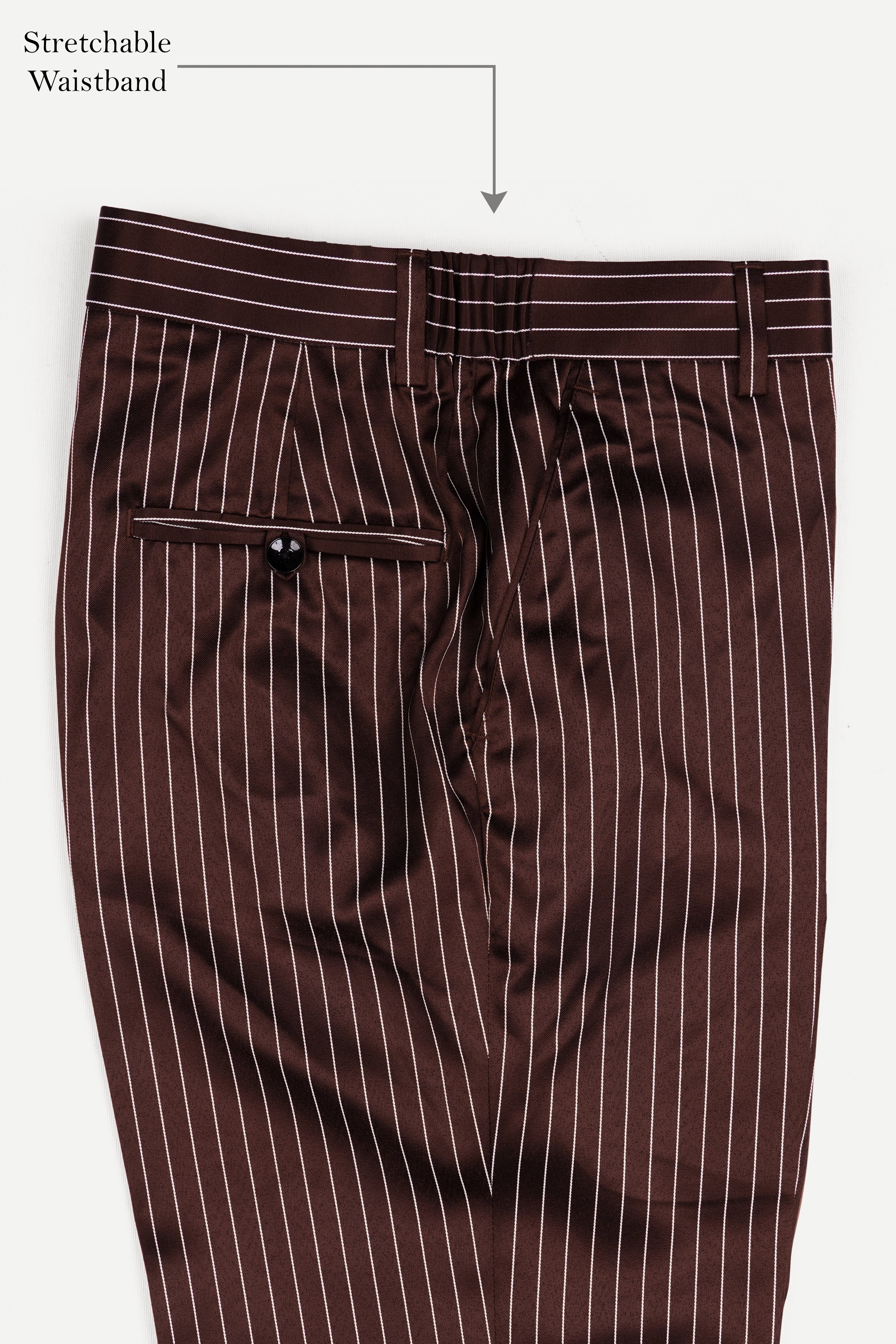 Cork Brown and White Striped Wool Rich Suit ST3083-SB-36, ST3083-SB-38, ST3083-SB-40, ST3083-SB-42, ST3083-SB-44, ST3083-SB-46, ST3083-SB-48, ST3083-SB-50, ST3083-SB-52, ST3083-SB-54, ST3083-SB-56, ST3083-SB-58, ST3083-SB-60