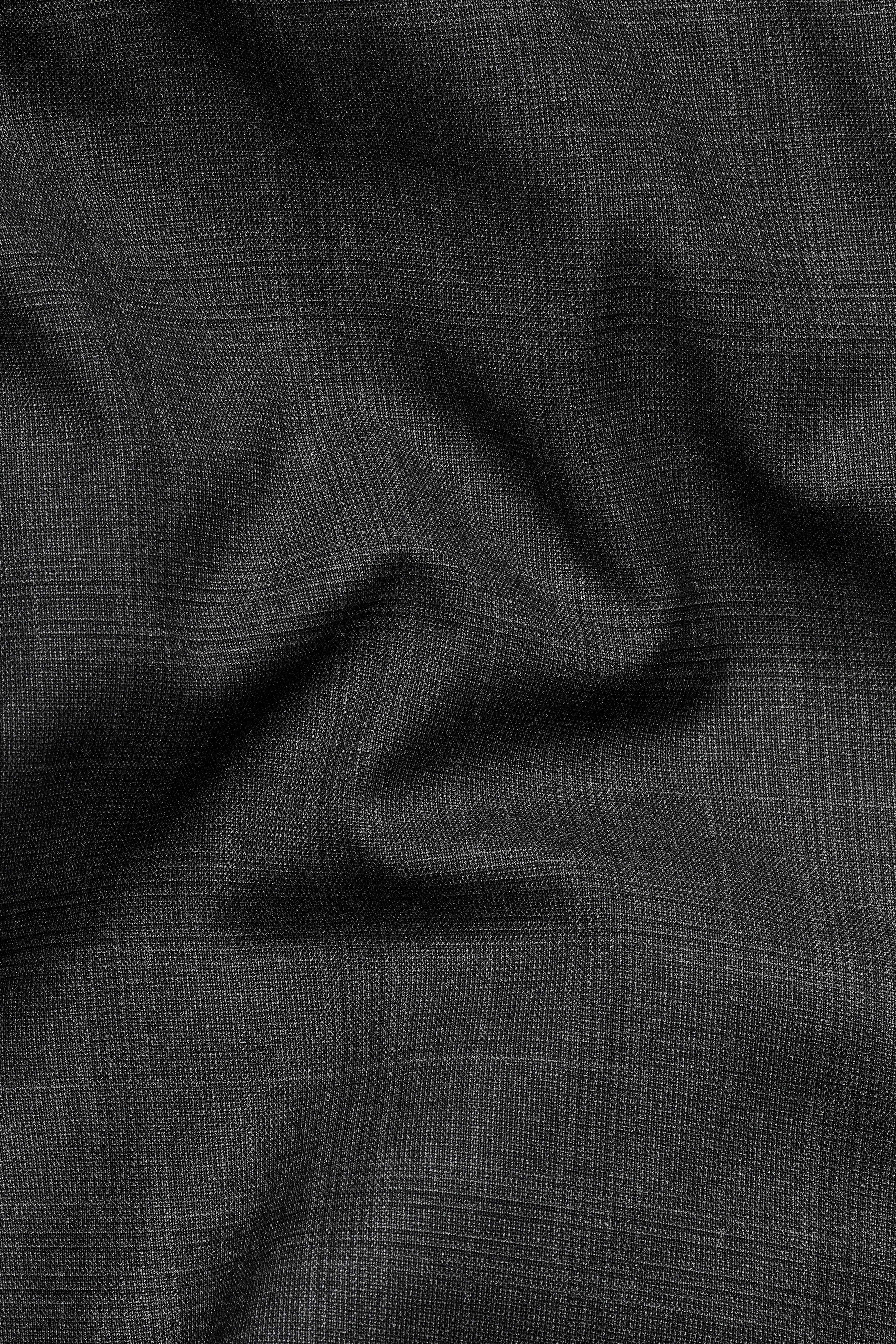 Iridium Gray Subtle Checkered Wool Rich Cross Buttoned Bandhgala Suit ST3101-CBG-36, ST3101-CBG-38, ST3101-CBG-40, ST3101-CBG-42, ST3101-CBG-44, ST3101-CBG-46, ST3101-CBG-48, ST3101-CBG-50, ST3101-CBG-52, ST3101-CBG-54, ST3101-CBG-56, ST3101-CBG-58, ST3101-CBG-60