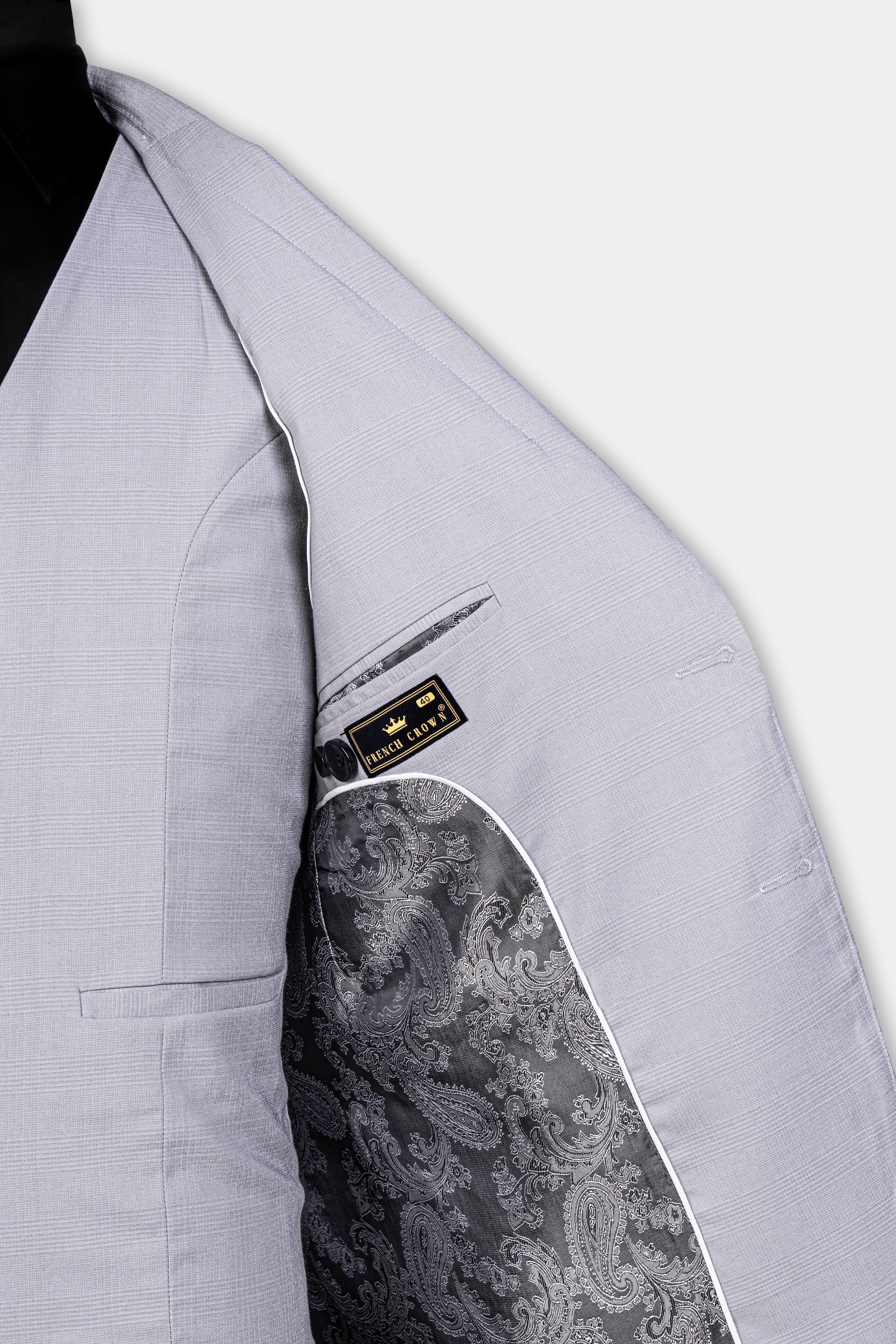 Seed Gray Wool Rich Suit