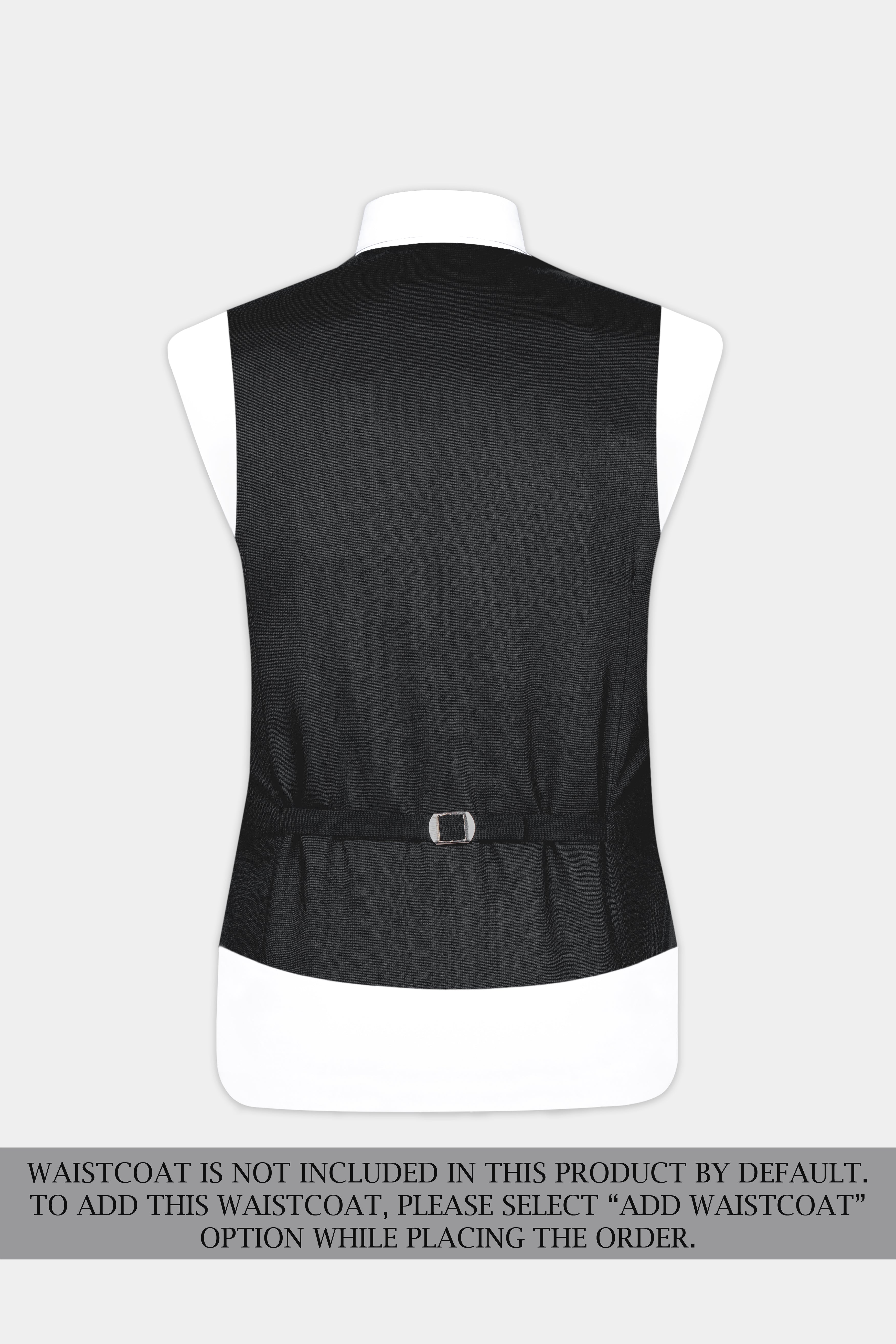 Vulcan Black Wool Rich Double Breasted Suit