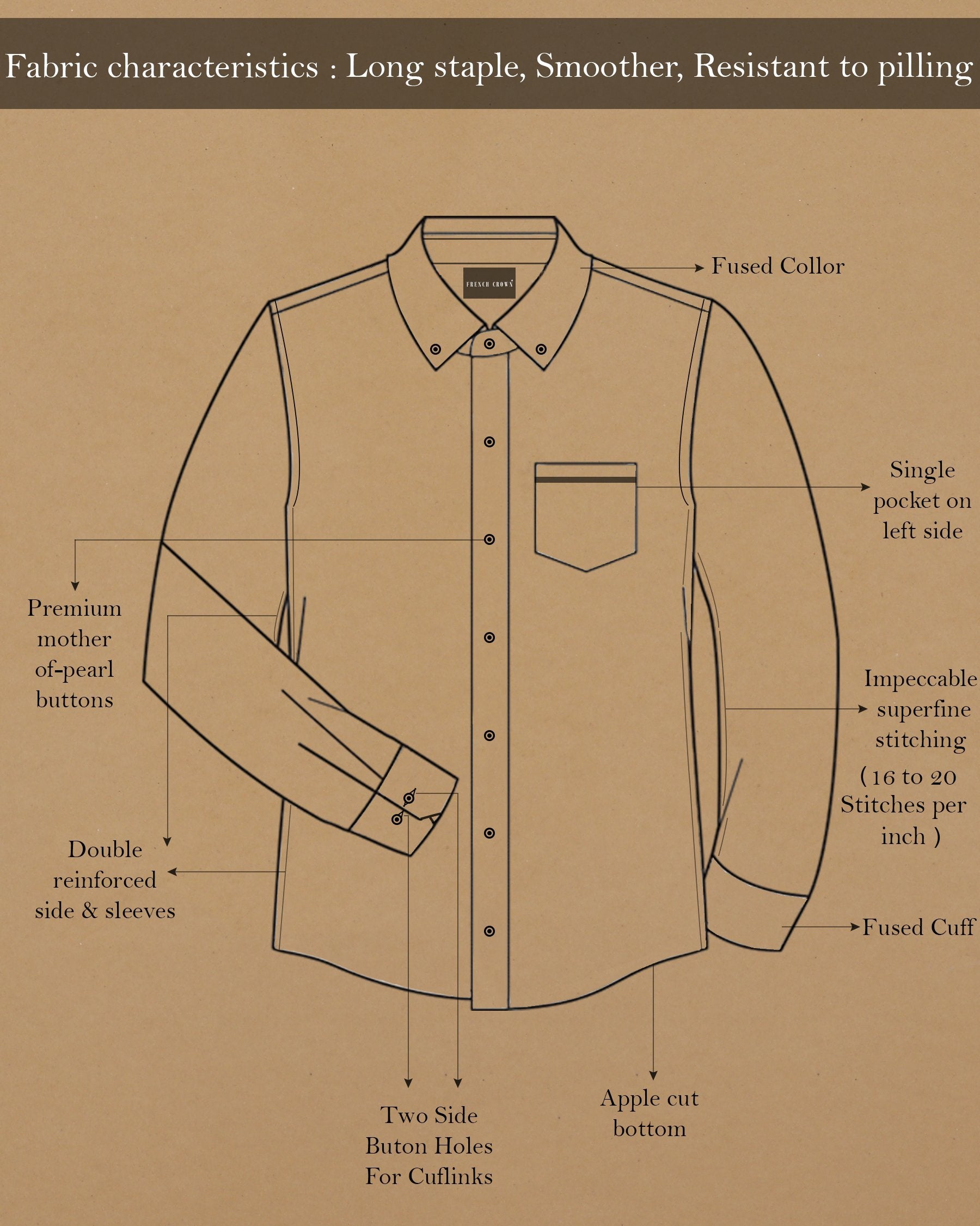 Bright White Plaid Premium Cotton Shirt