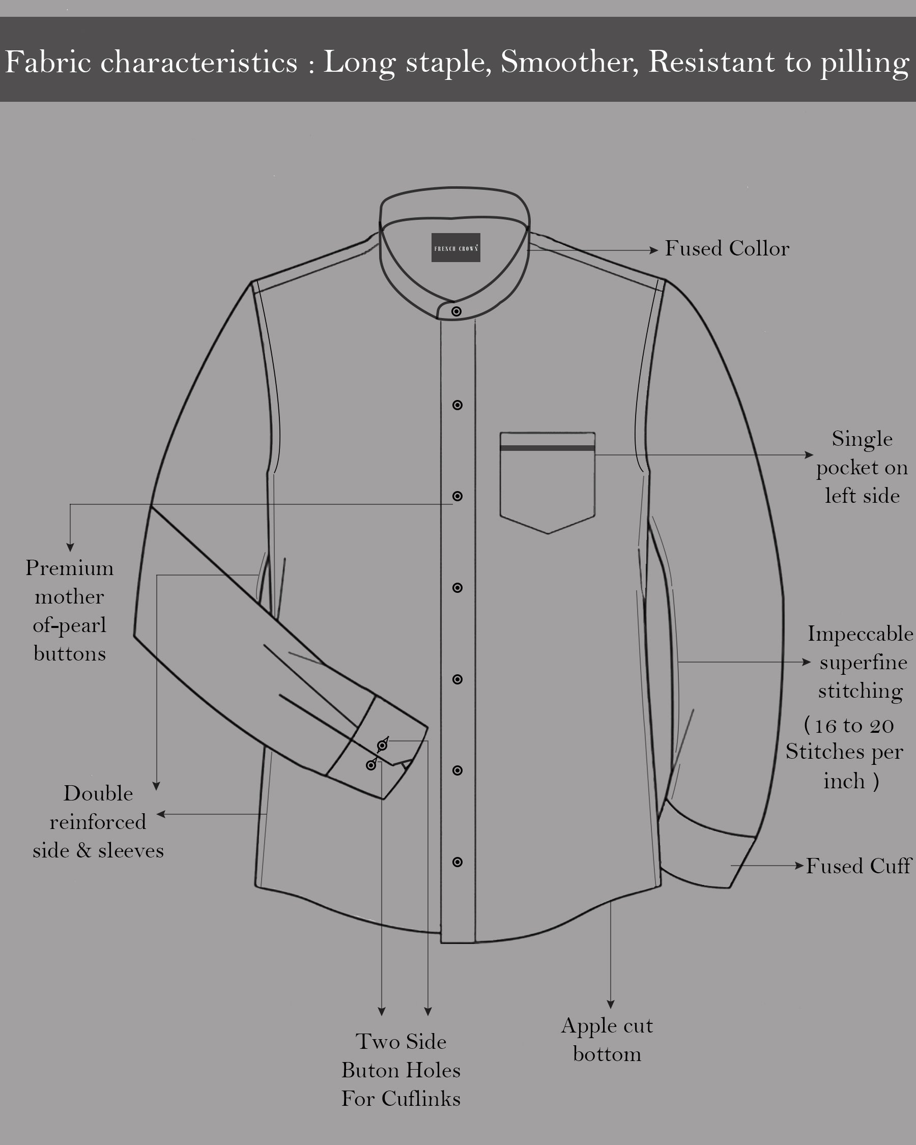 Conifer Green Chambray Premium Cotton Shirt