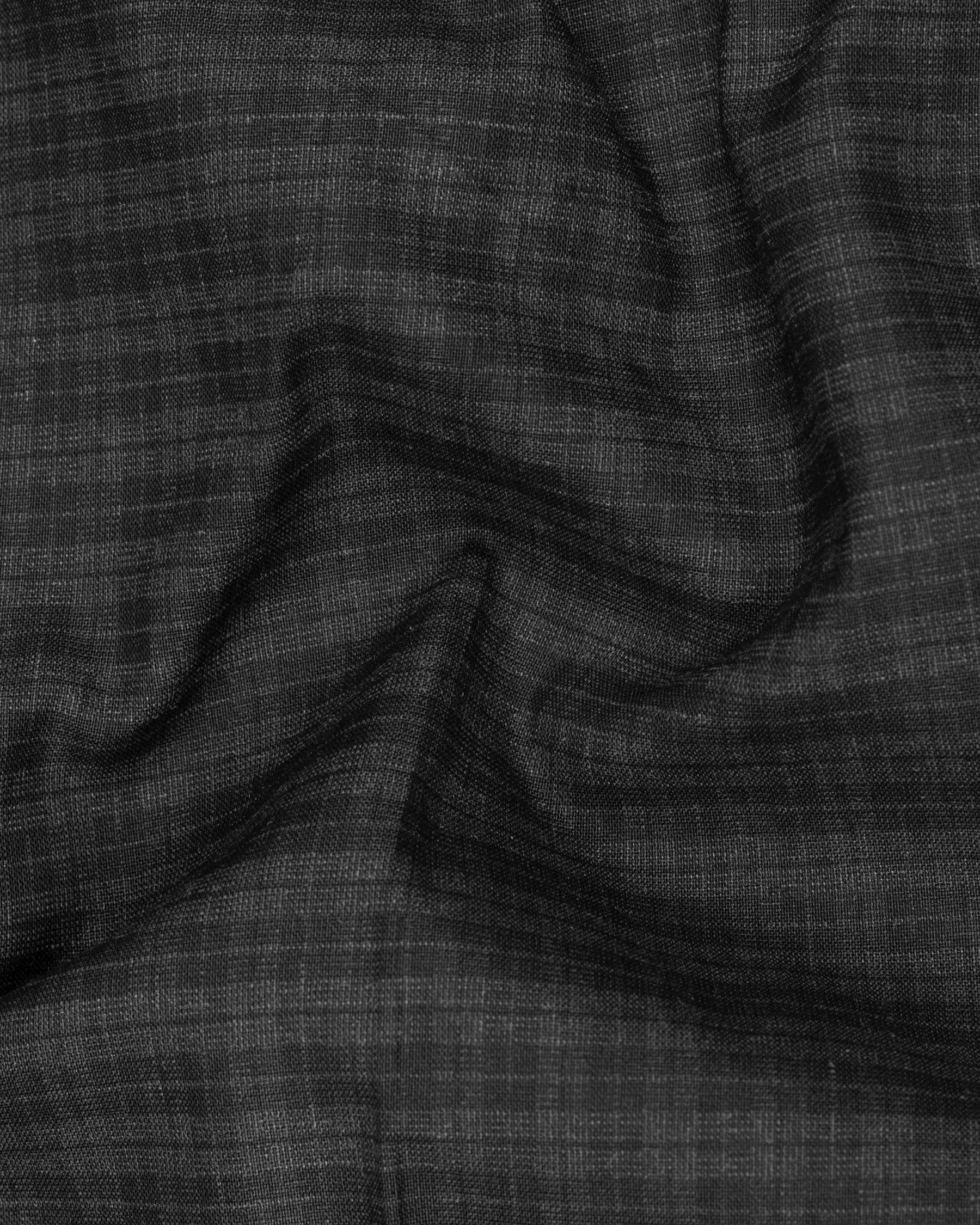 Mine Shaft Black Wool Rich Pant