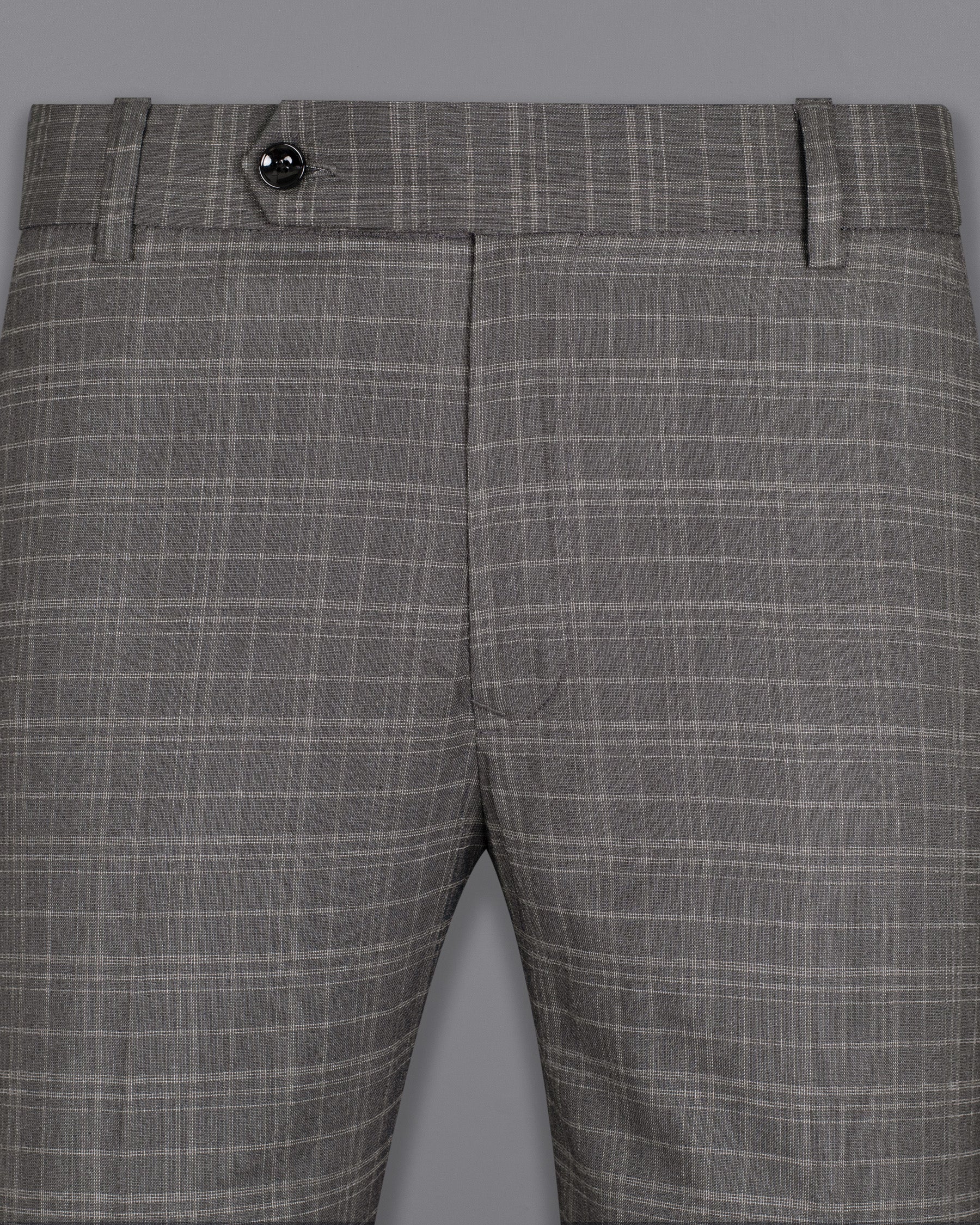 Storm Dust Gray Wool Rich Pant