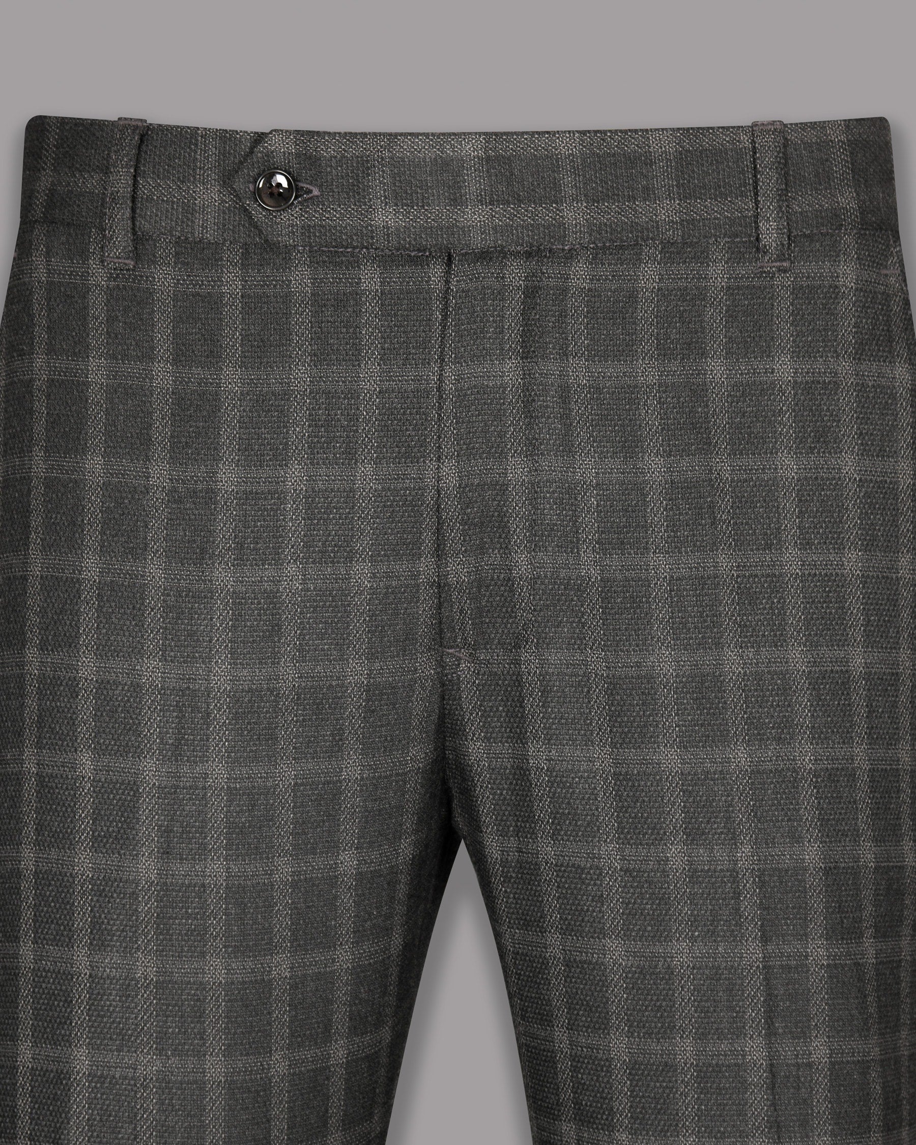 Mortar Grey Tonal Windowpane Pant T1057-38, T1057-40, T1057-42, T1057-44, T1057-28, T1057-36, T1057-30, T1057-32, T1057-34