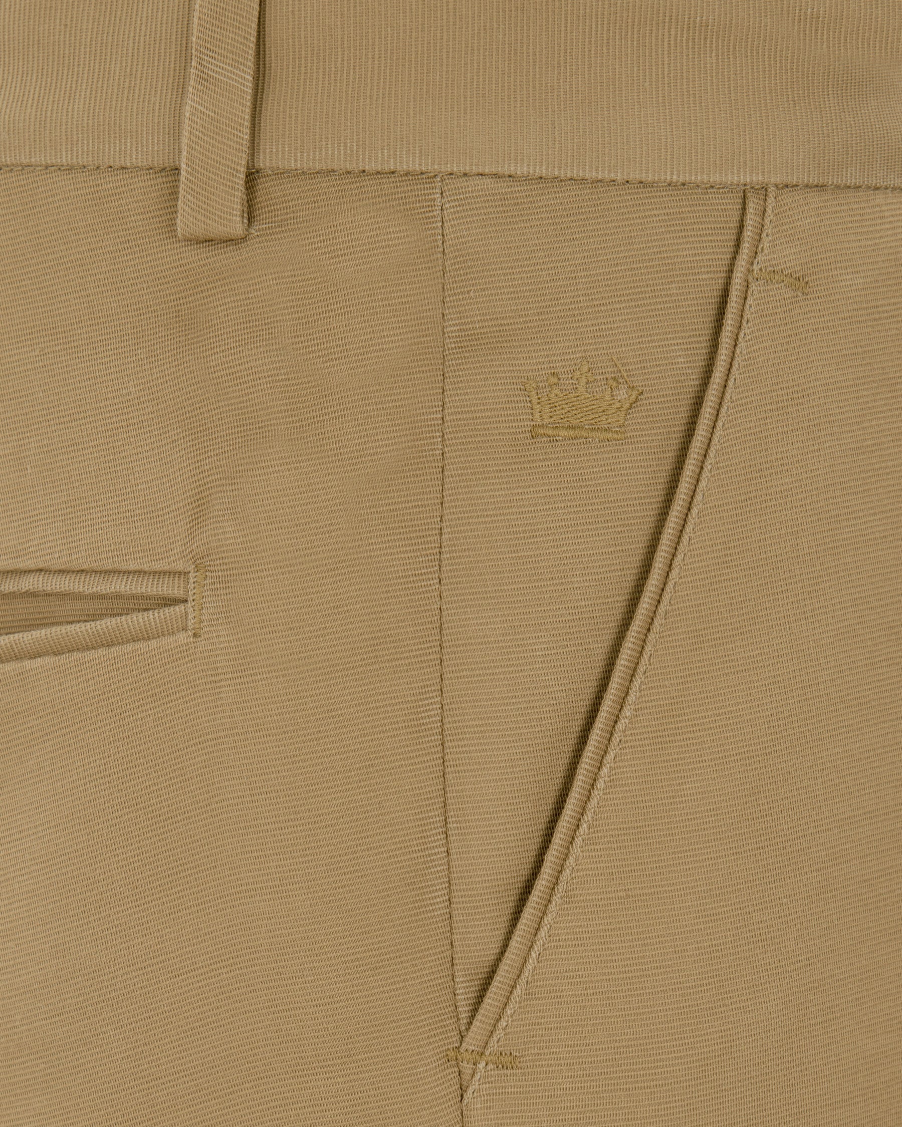 Mongoose Cream Stretchable Premium Cotton traveler Pant