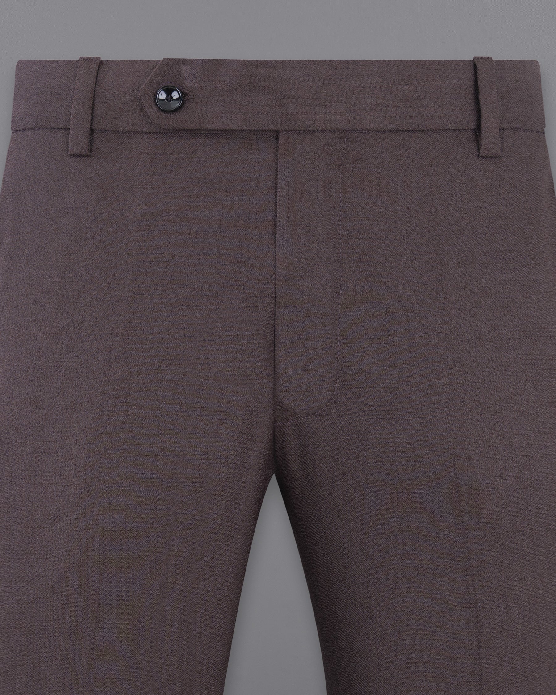 Voodoo Purple Subtle Checked Wool Rich Pant