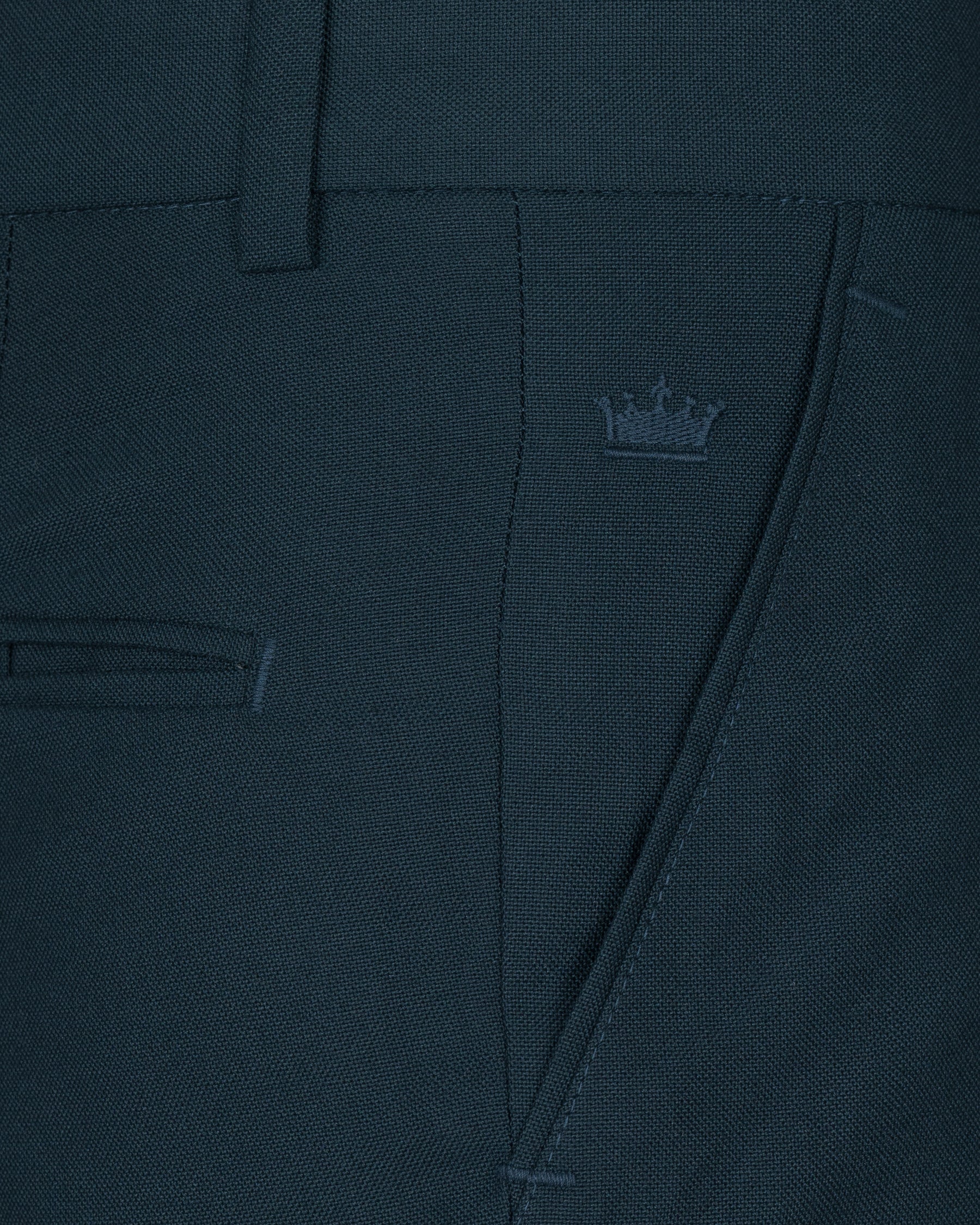 Biscay Blue Wool Rich Pant