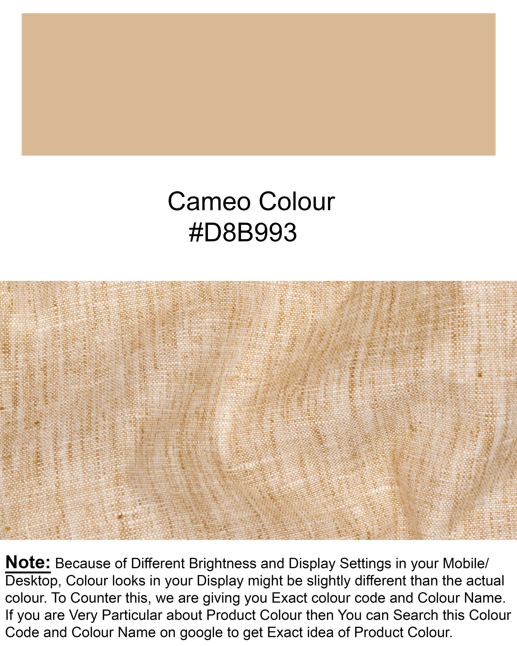 Cream Luxurious Linen Pant