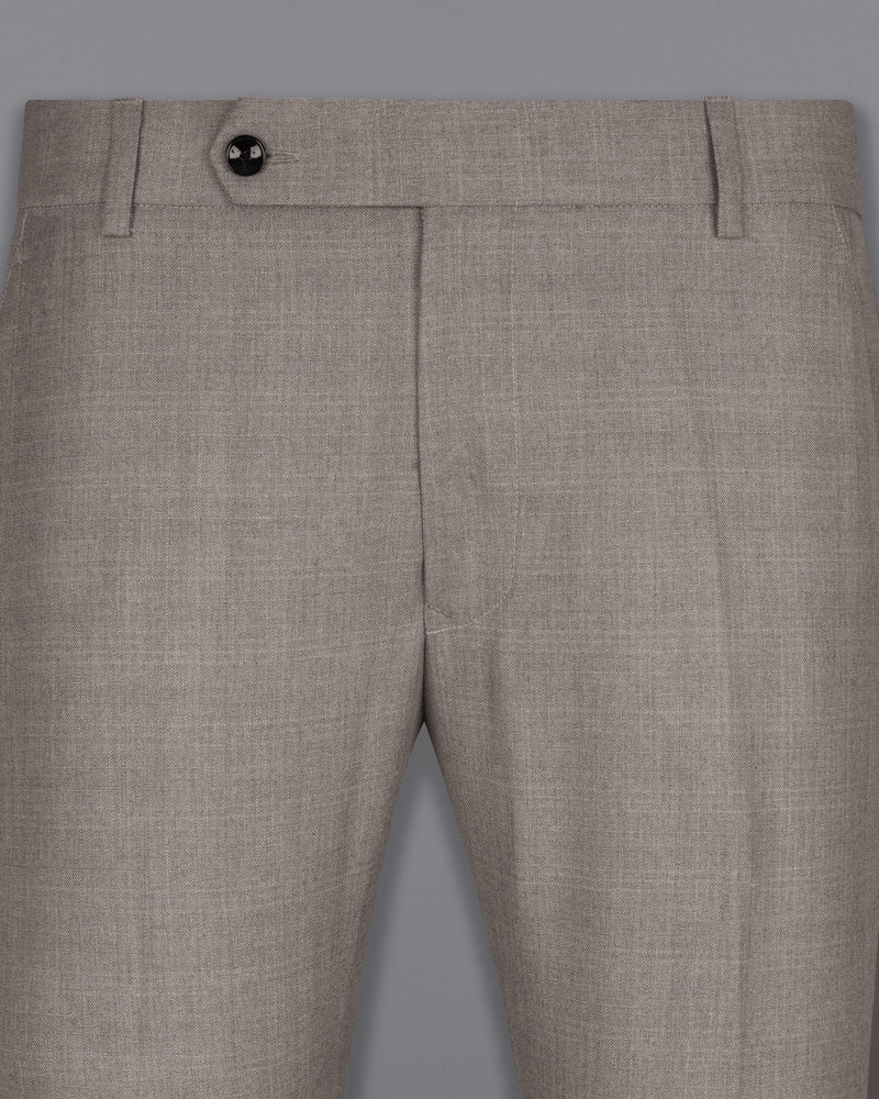 Venus Gray Subtle Plaid Wool Rich Pant T1595-28, T1595-30, T1595-32, T1595-34, T1595-36, T1595-38, T1595-40, T1595-42, T1595-44