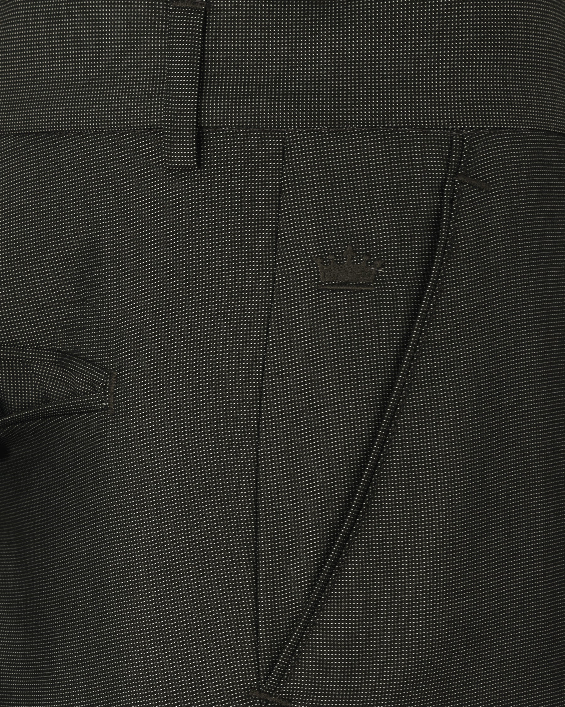 Baltic Sea Black Textured Pant