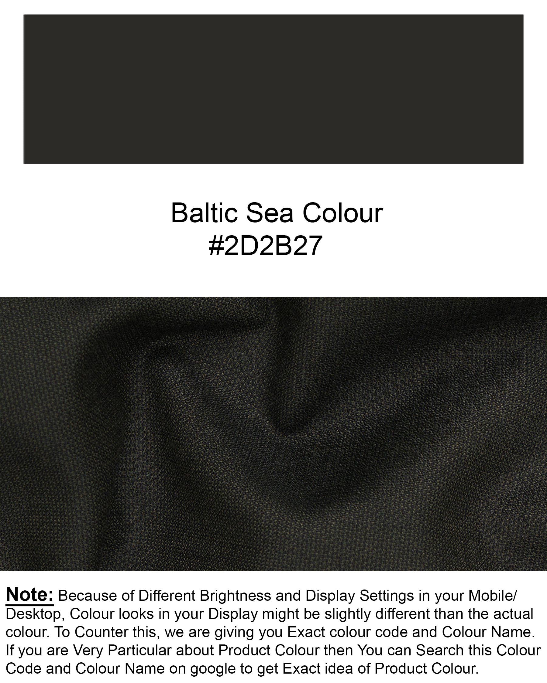 Baltic Sea Black Textured Pant
