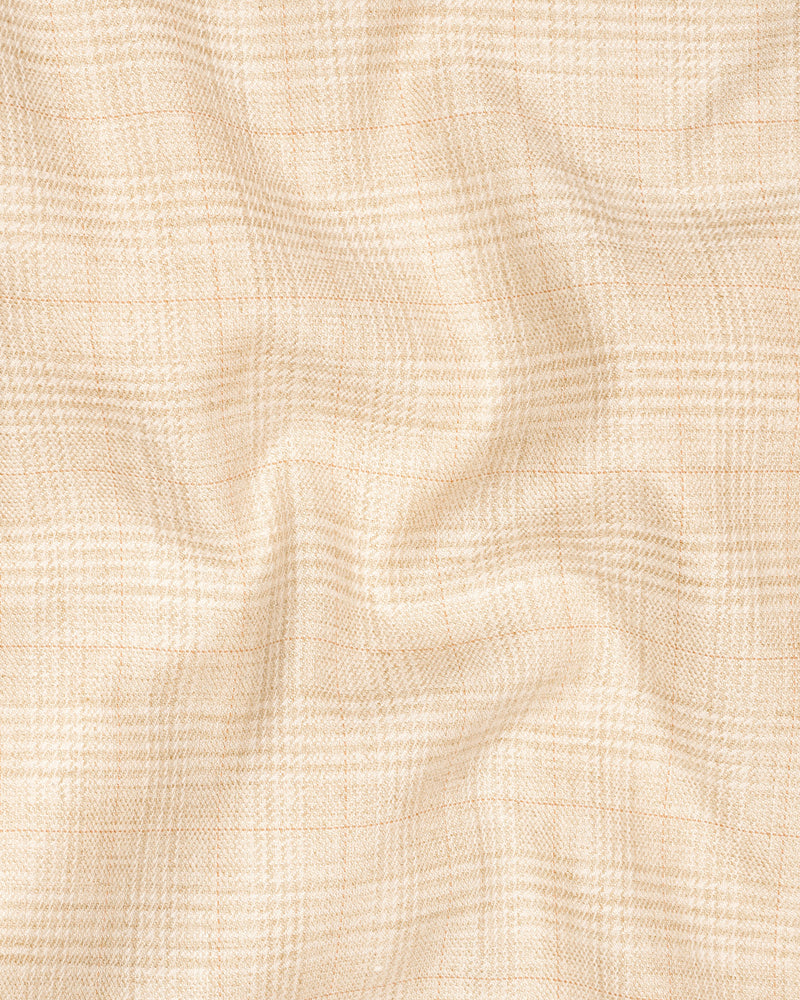 Light Apricot Brown Plaid Pant T1916-28, T1916-30, T1916-32, T1916-34, T1916-36, T1916-38, T1916-40, T1916-42, T1916-44