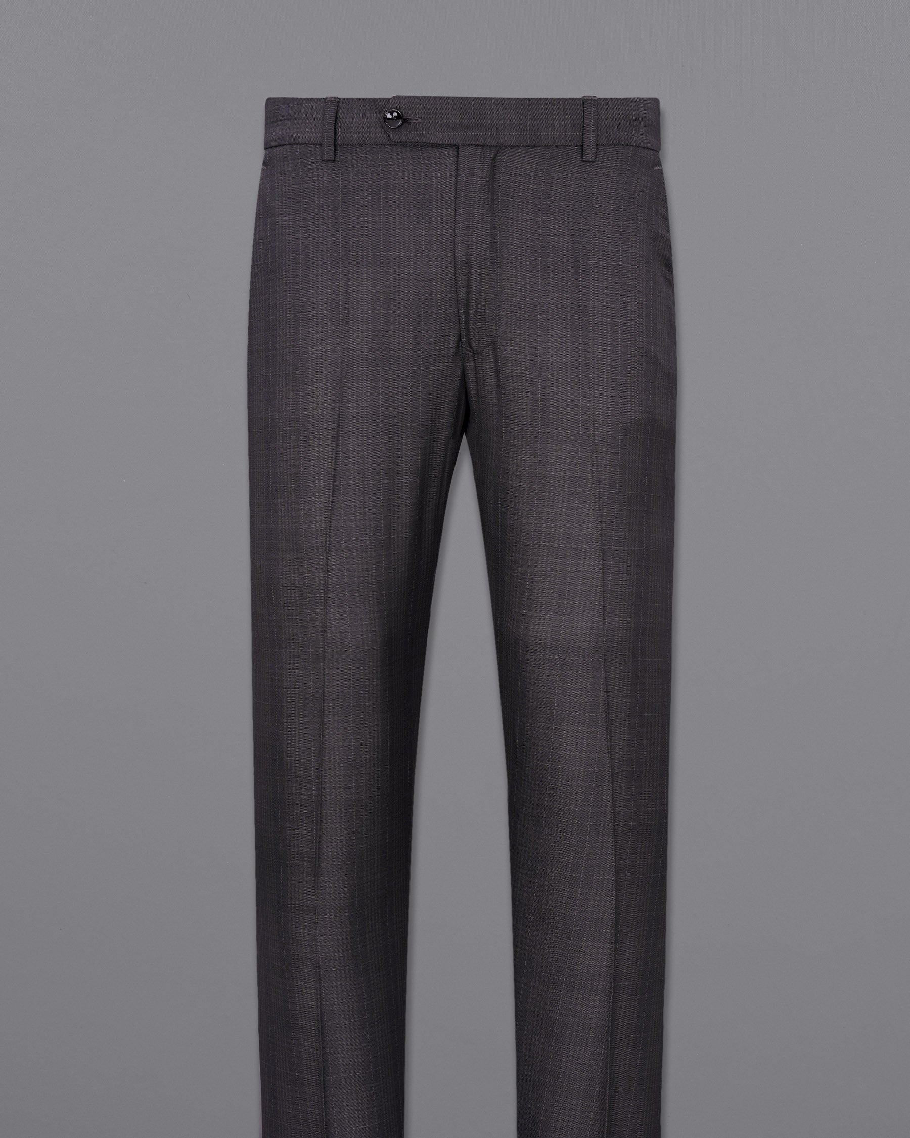 Charcoal Brown Plaid Pant T1928-28, T1928-30, T1928-32, T1928-34, T1928-36, T1928-38, T1928-40, T1928-42, T1928-44