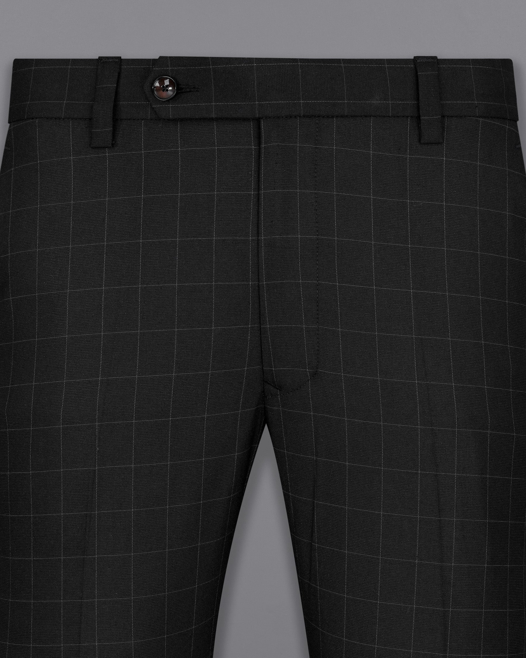 Zeus Black Plaid Pant T2010-28, T2010-30, T2010-32, T2010-34, T2010-36, T2010-38, T2010-40, T2010-42, T2010-44