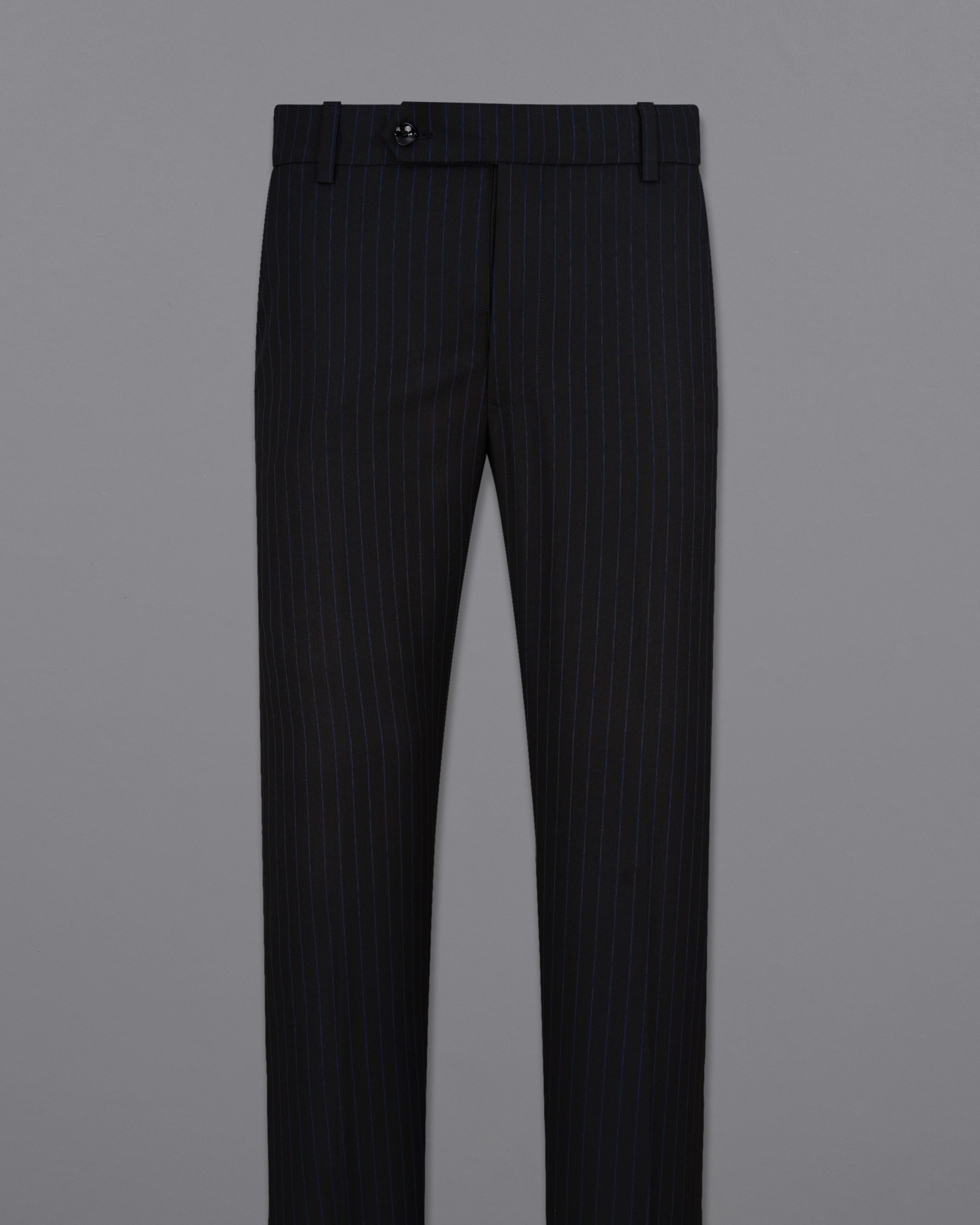 Jade Black with Cloud Burst Blue Striped Pant T2059-28, T2059-30, T2059-32, T2059-34, T2059-36, T2059-38, T2059-40, T2059-42, T2059-44