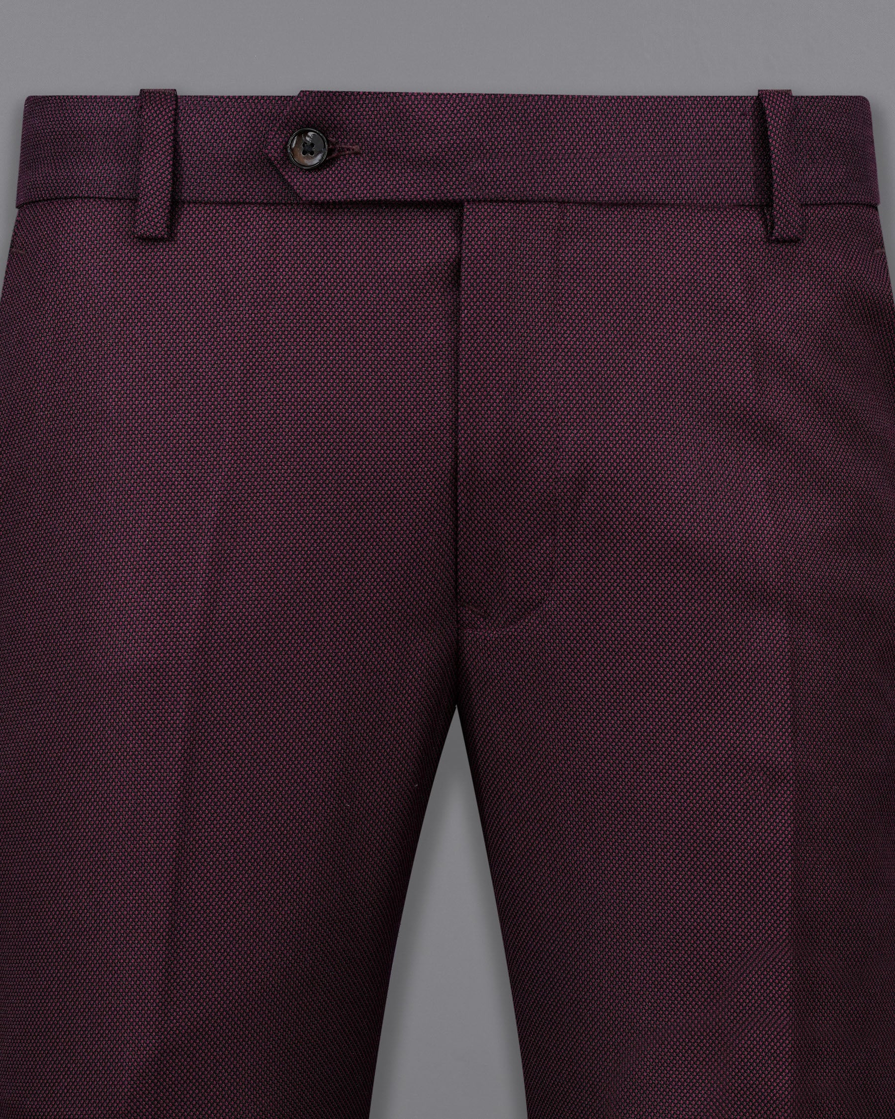 Eclipse Maroon Textured Pant