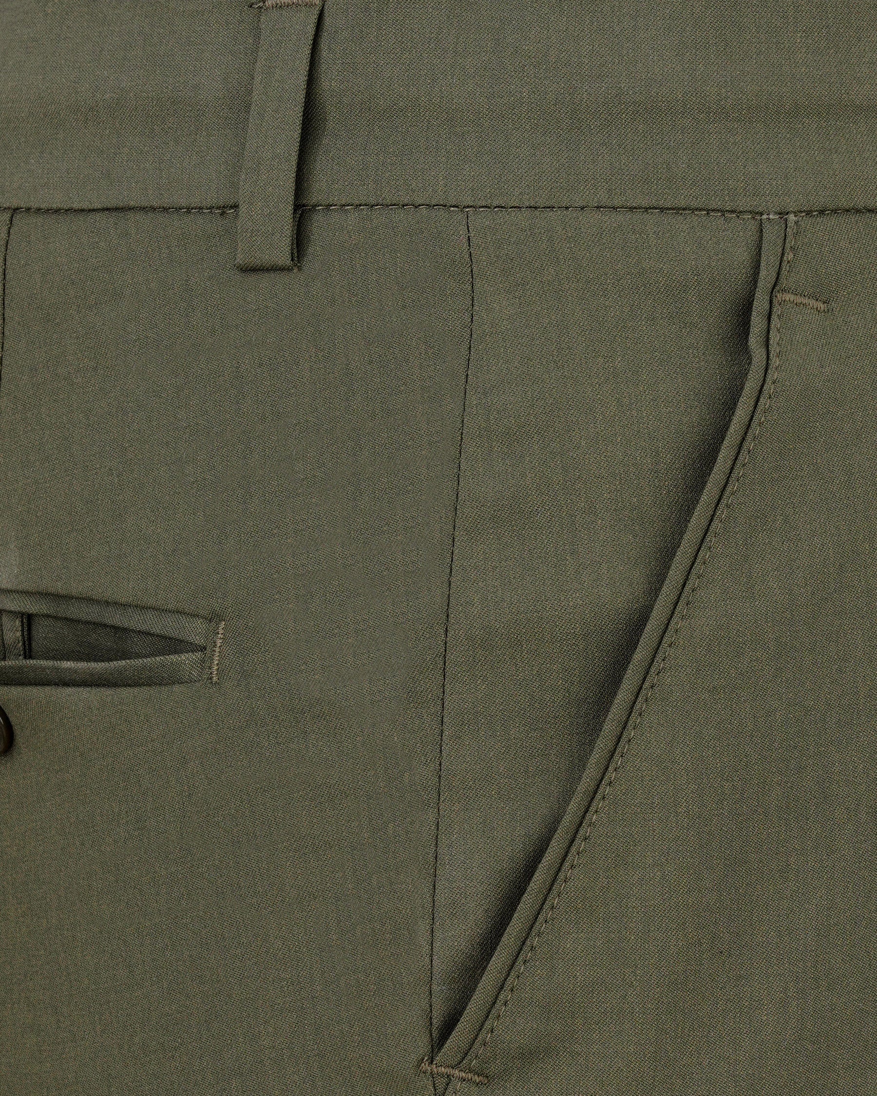 Rifle Green Solid Pant