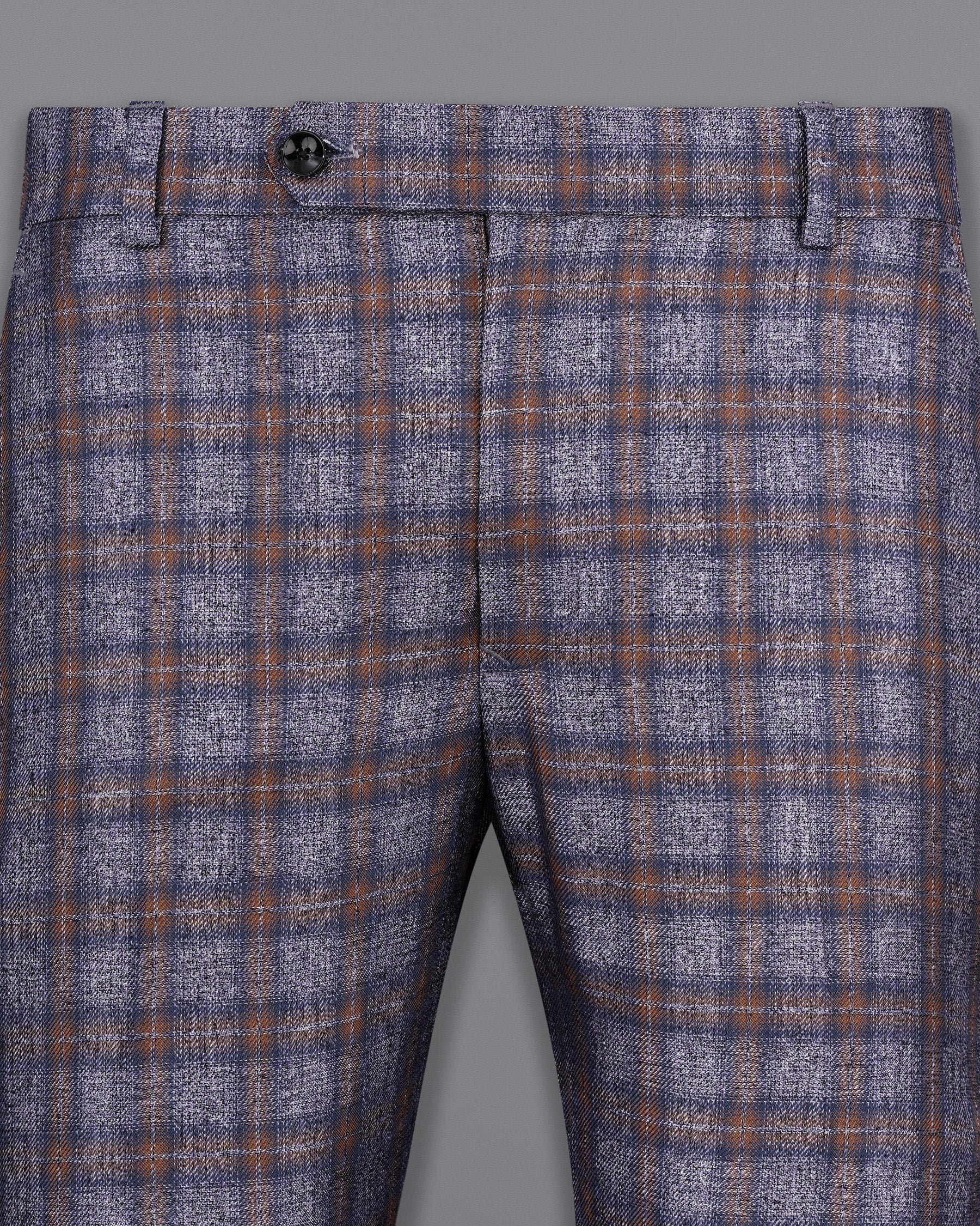 Martini Gray with Potters Brown Plaid Pant T2147-28, T2147-30, T2147-32, T2147-34, T2147-36, T2147-38, T2147-40, T2147-42, T2147-44