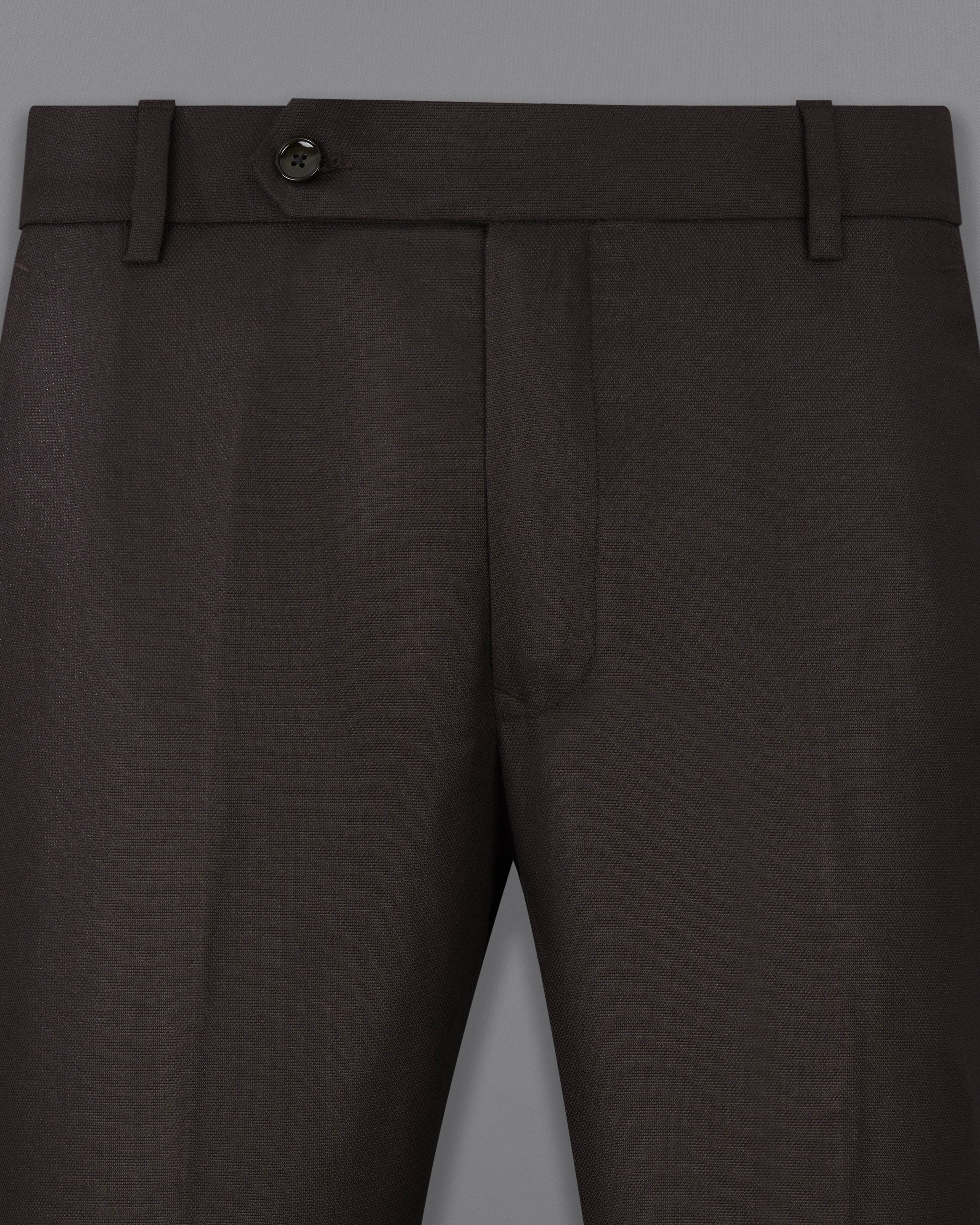 Dark Brown Textured Pant T2321-28, T2321-30, T2321-32, T2321-34, T2321-36, T2321-38, T2321-40, T2321-42, T2321-44