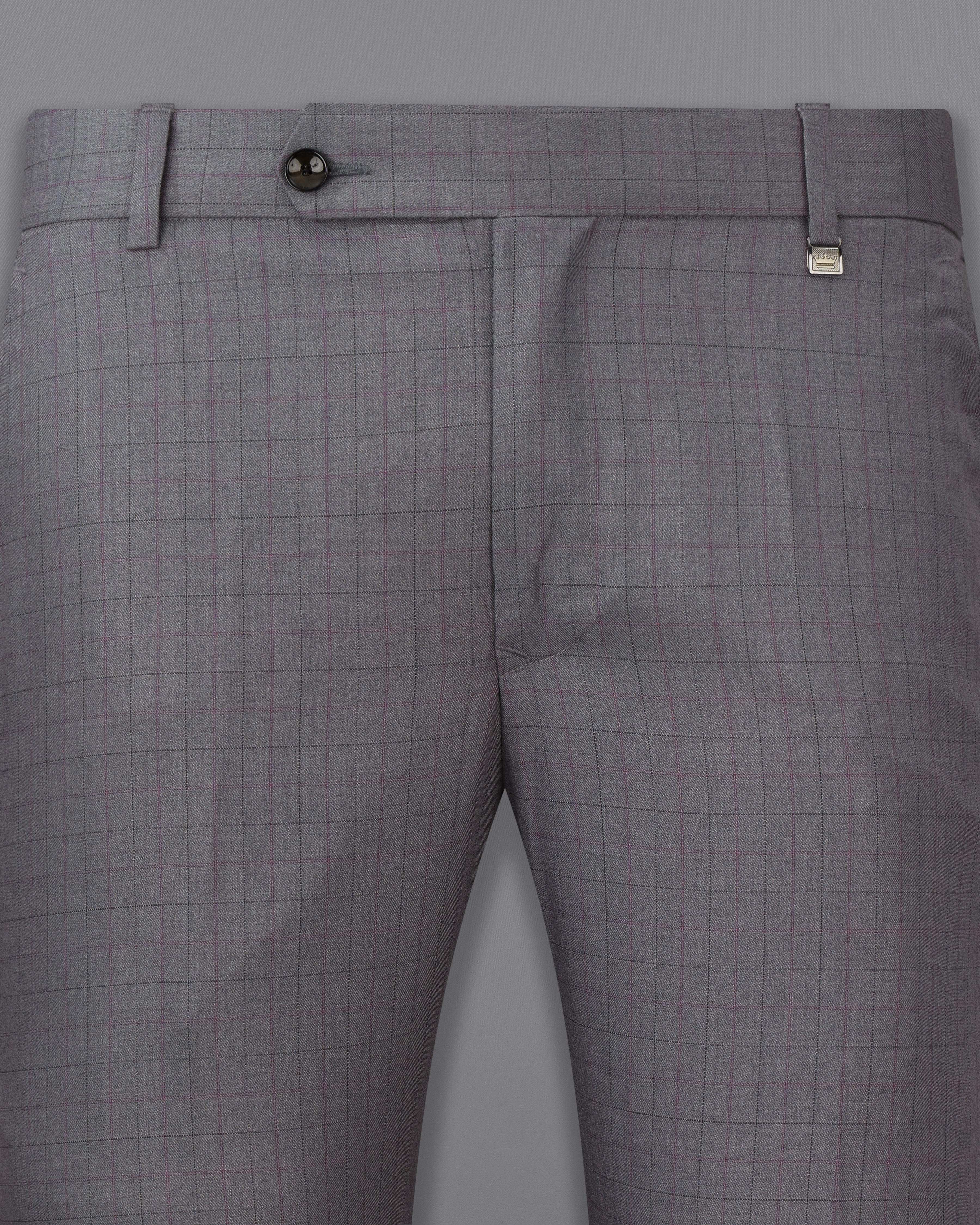 Storm Dust Gray Plaid Pants T2477-28, T2477-30, T2477-32, T2477-34, T2477-36, T2477-38, T2477-40, T2477-42, T2477-44
