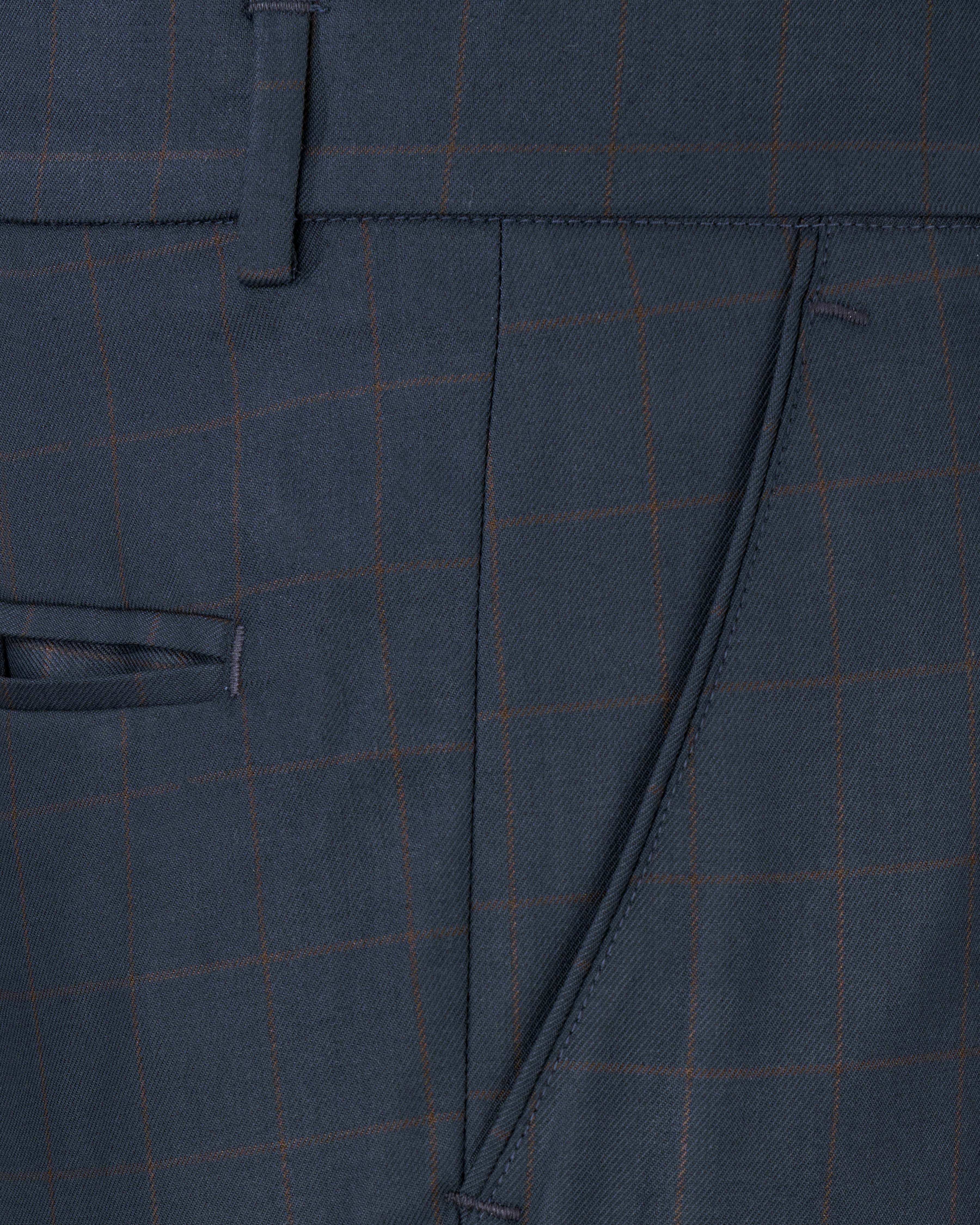 Ebony Clay Blue Windowpane Pants T2501-28, T2501-30, T2501-32, T2501-34, T2501-36, T2501-38, T2501-40, T2501-42, T2501-44