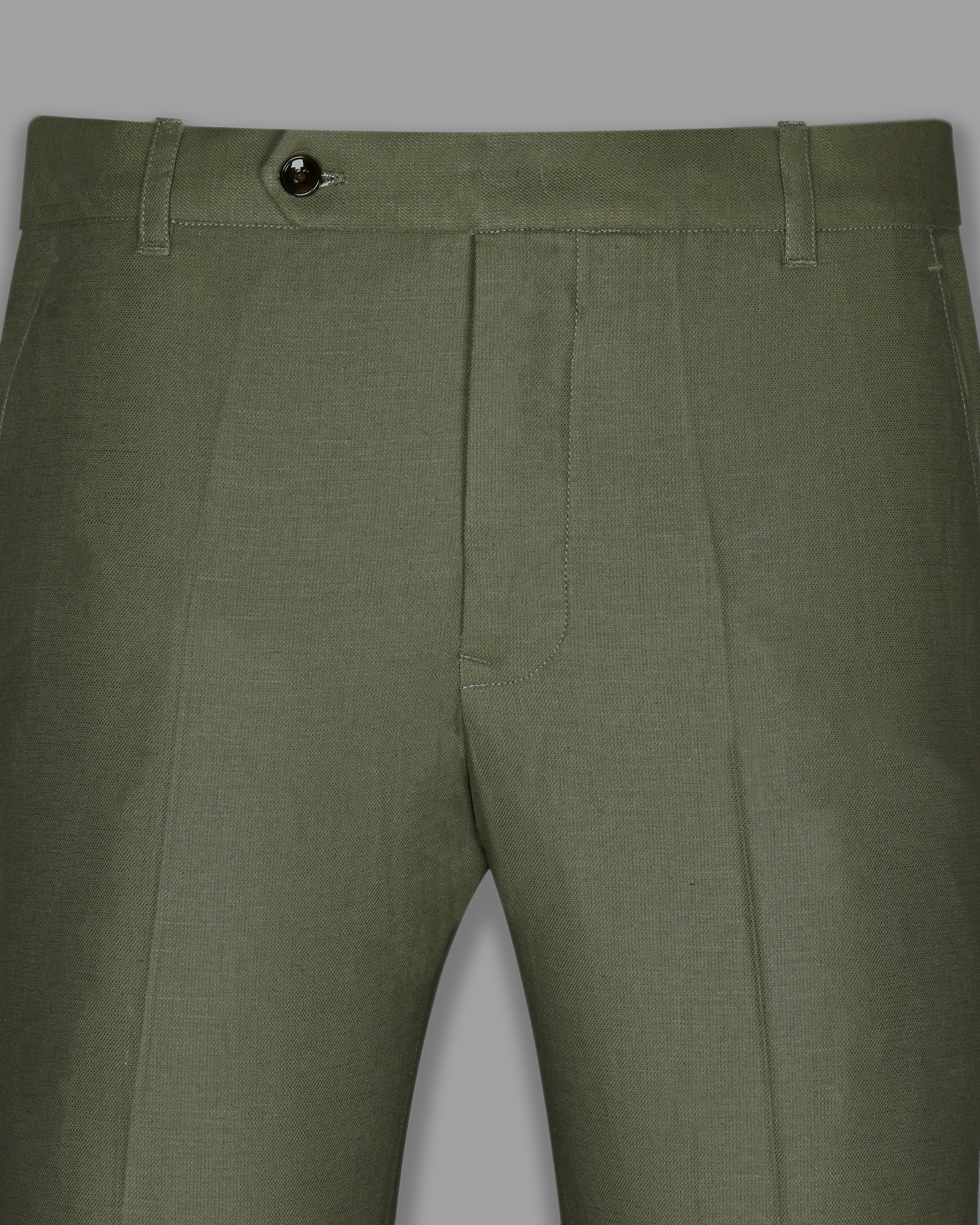 Olive Luxurious Linen Formal Pant T649-44, T649-36, T649-38, T649-40, T649-42, T649-28, T649-30, T649-32, T649-34