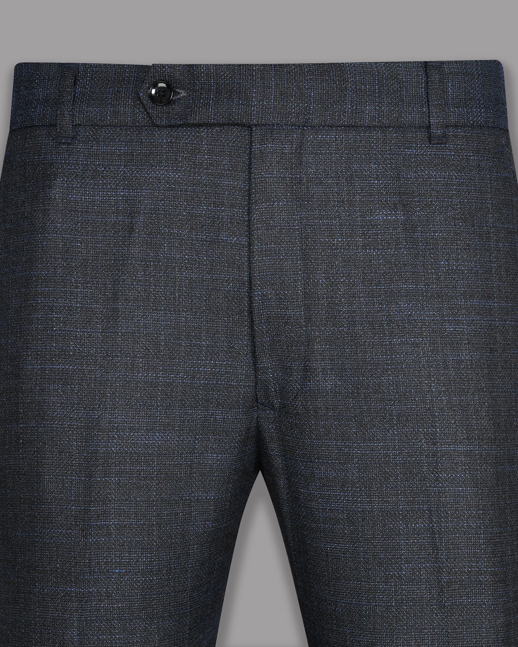 Charcoal with tonal and sky Slubbed Wool Rich Pant T741-30, T741-28, T741-34, T741-42, T741-32, T741-38, T741-44, T741-36, T741-40