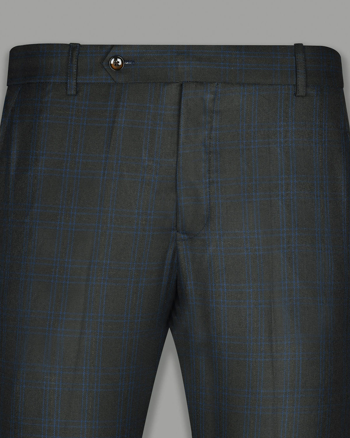 Charcoal Subtle Windowpane Wool Blend Pant T752-42, T752-30, T752-32, T752-28, T752-34, T752-40, T752-38, T752-44, T752-36