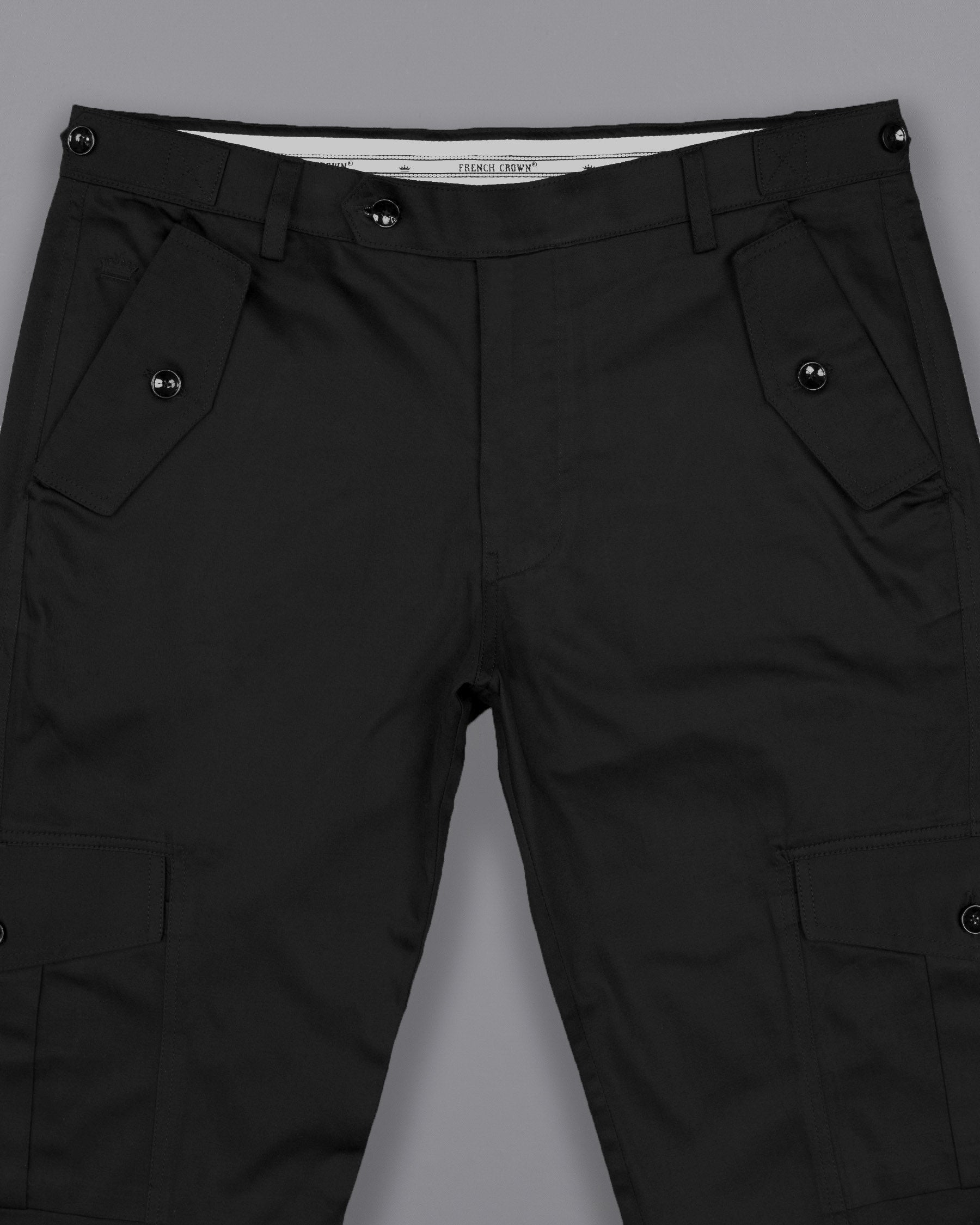 Jade Black Super Soft Premium Cotton Cargo Pant T900-CRG-28, T900-CRG-30, T900-CRG-32, T900-CRG-34, T900-CRG-36, T900-CRG-38, T900-CRG-40, T900-CRG-42, T900-CRG-44