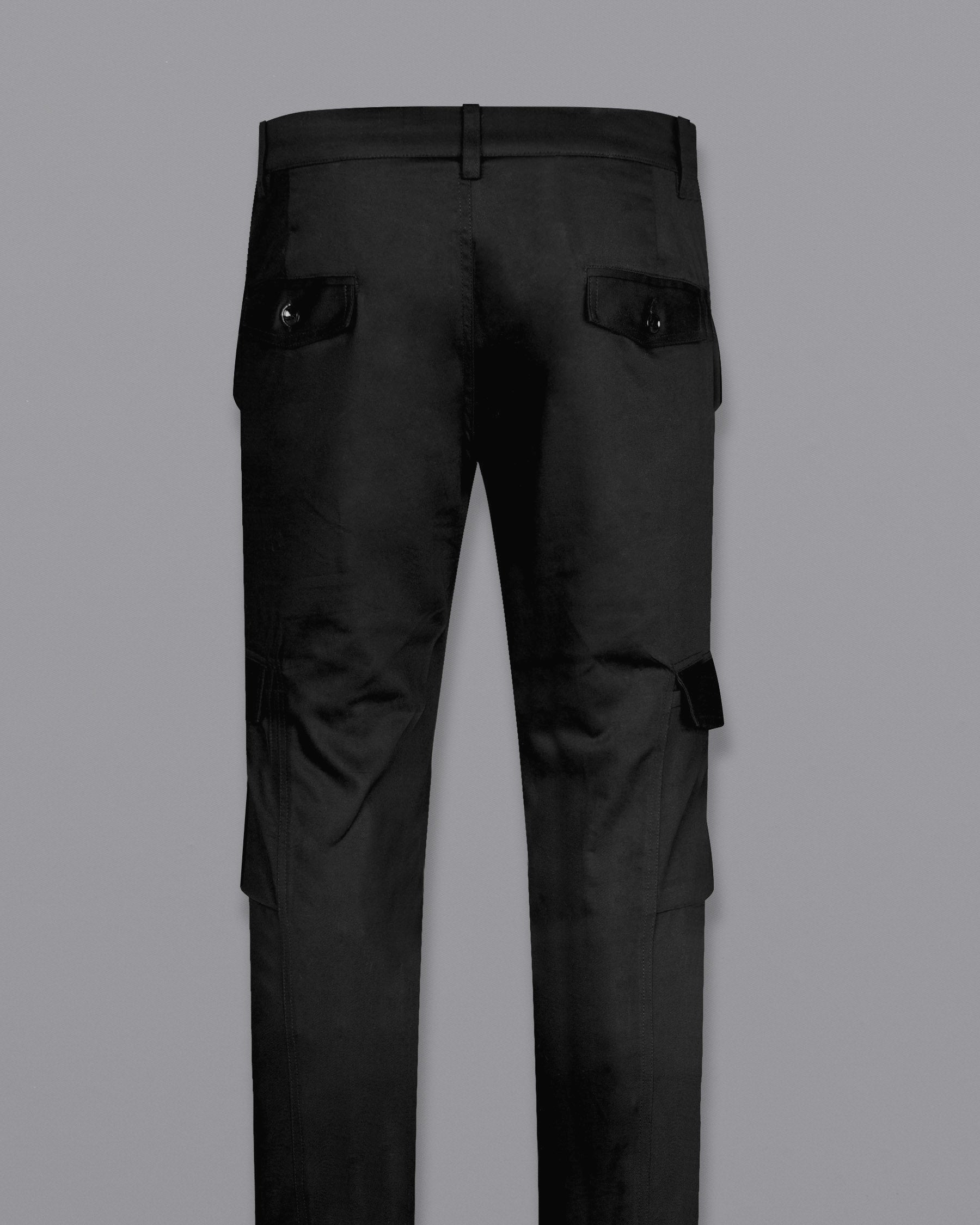 Jade Black Super Soft Premium Cotton Cargo Pant