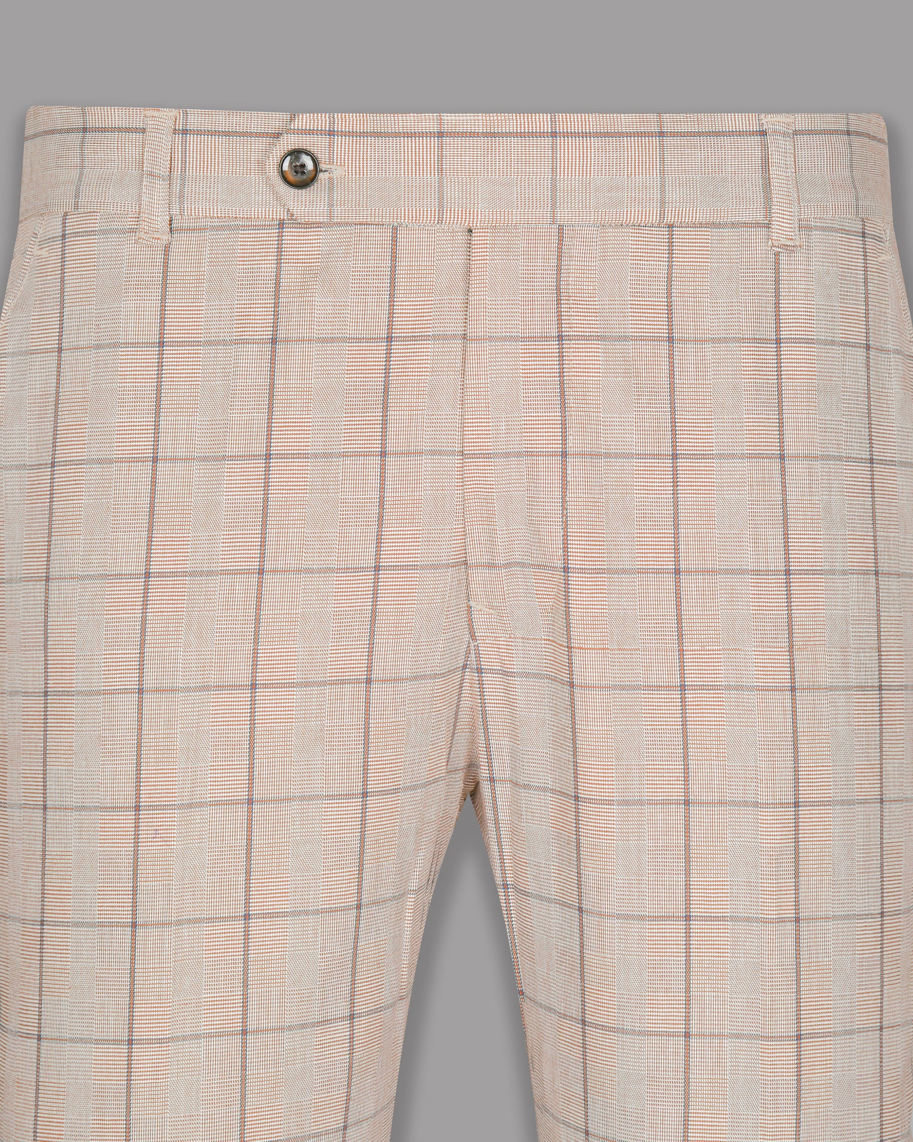 Beige Windowpane Wool Rich Pant T931-28, T931-34, T931-38, T931-36, T931-32, T931-30, T931-40, T931-42, T931-44