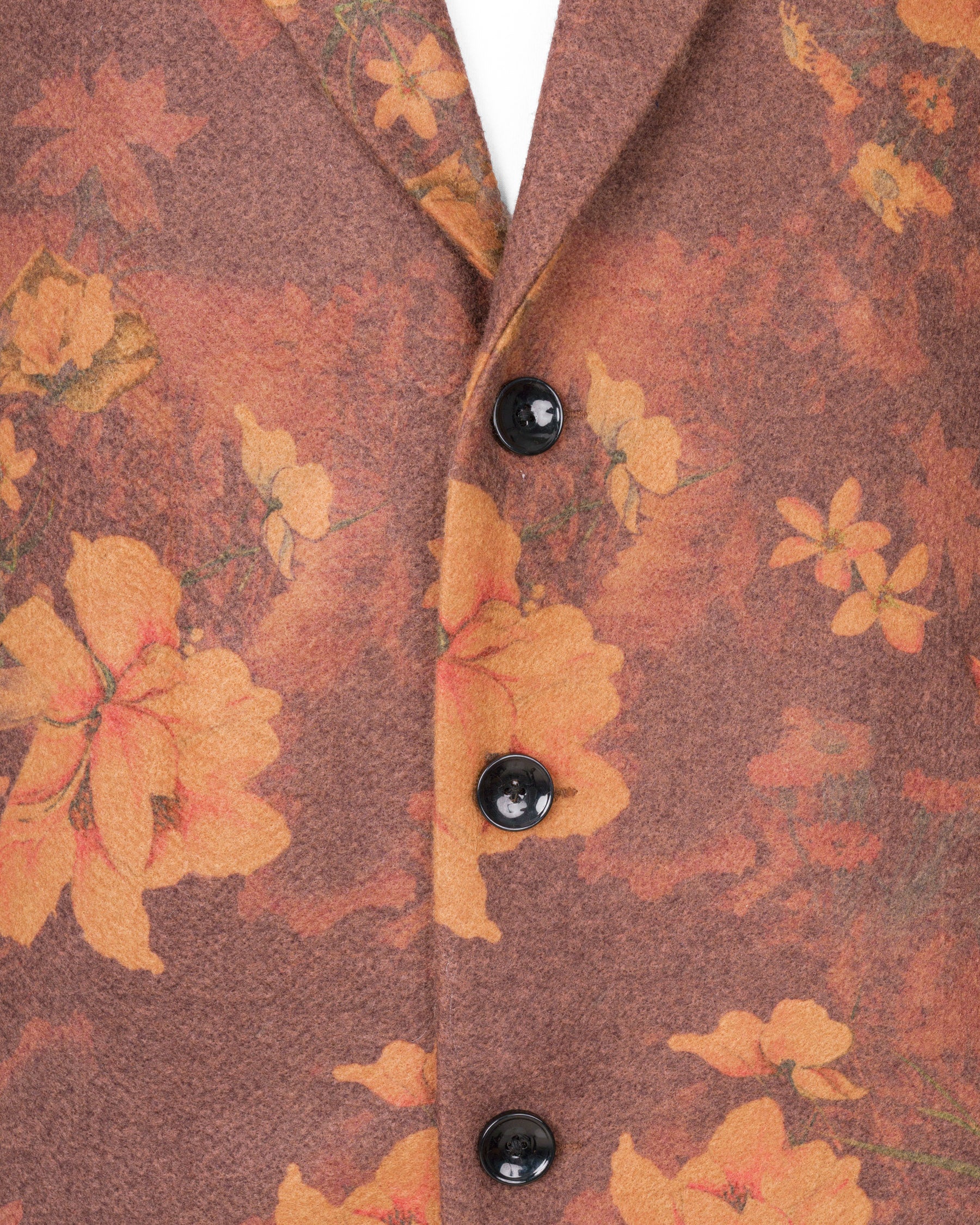 Tosca Rust Floral Printed Trench Coat TCB1826-SB-36, TCB1826-SB-38, TCB1826-SB-40, TCB1826-SB-42, TCB1826-SB-44, TCB1826-SB-46, TCB1826-SB-48, TCB1826-SB-50, TCB1826-SB-52, TCB1826-SB-54, TCB1826-SB-56, TCB1826-SB-58, TCB1826-SB-60