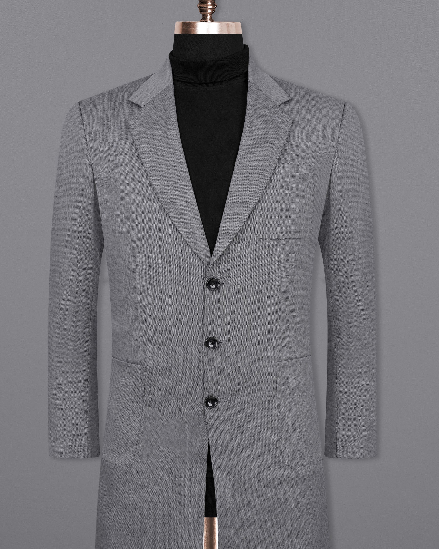 Storm Dust Gray Single Breasted Trench Coat TCB2028-SB-PP-36, TCB2028-SB-PP-38, TCB2028-SB-PP-40, TCB2028-SB-PP-42, TCB2028-SB-PP-44, TCB2028-SB-PP-46, TCB2028-SB-PP-48, TCB2028-SB-PP-50, TCB2028-SB-PP-52, TCB2028-SB-PP-54, TCB2028-SB-PP-56, TCB2028-SB-PP-58, TCB2028-SB-PP-60