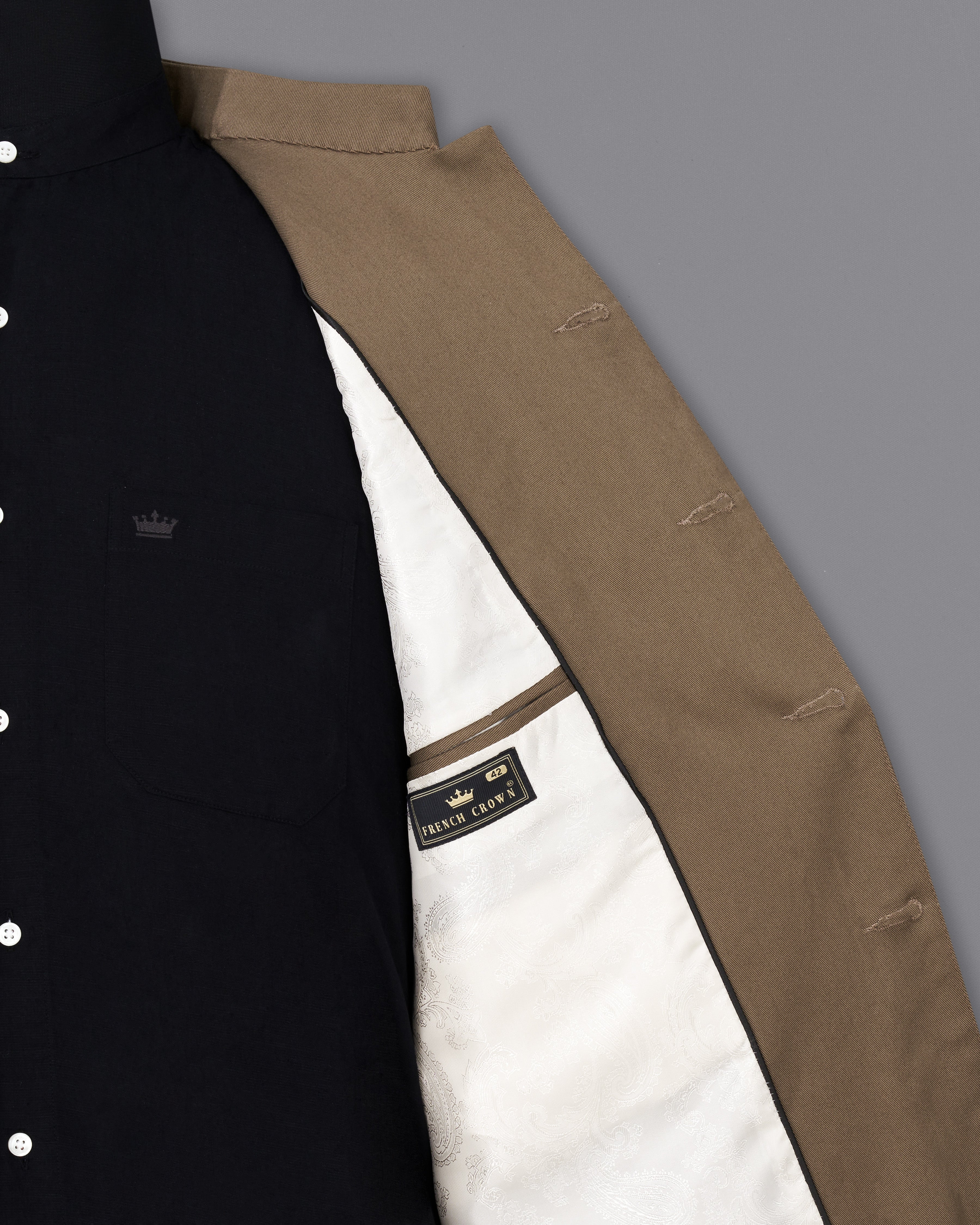 Dorado Brown Bandhgala Premium Cotton Designer Trench Coat TCB2384-D234-36, TCB2384-D234-38, TCB2384-D234-40, TCB2384-D234-42, TCB2384-D234-44, TCB2384-D234-46, TCB2384-D234-48, TCB2384-D234-50, TCB2384-D234-52, TCB2384-D234-54, TCB2384-D234-56, TCB2384-D234-58, TCB2384-D234-60