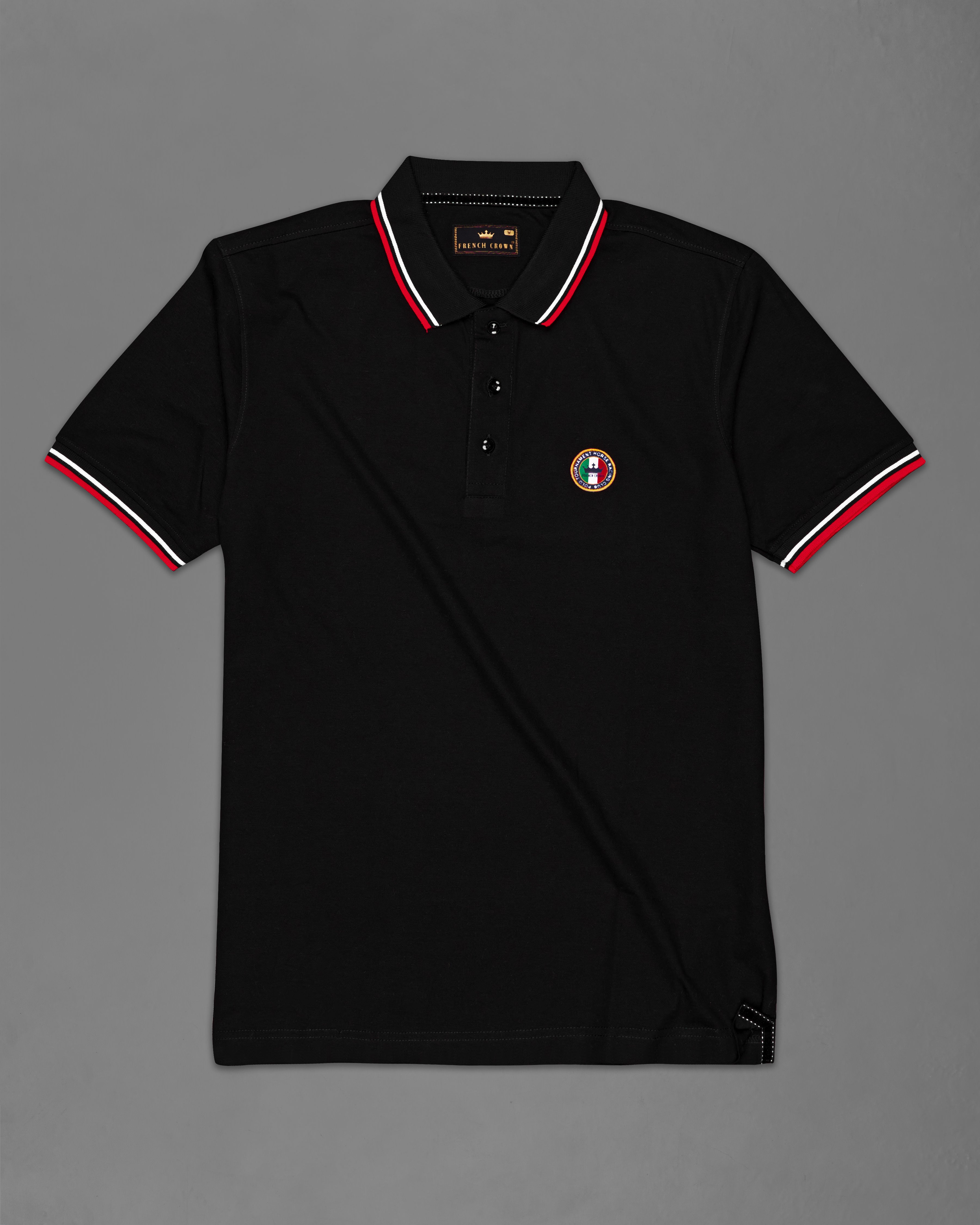 Jade Black Mercerised Pique Premium Cotton Polo TS308-S, TS308-M, TS308-L, TS308-XL, TS308-XXL