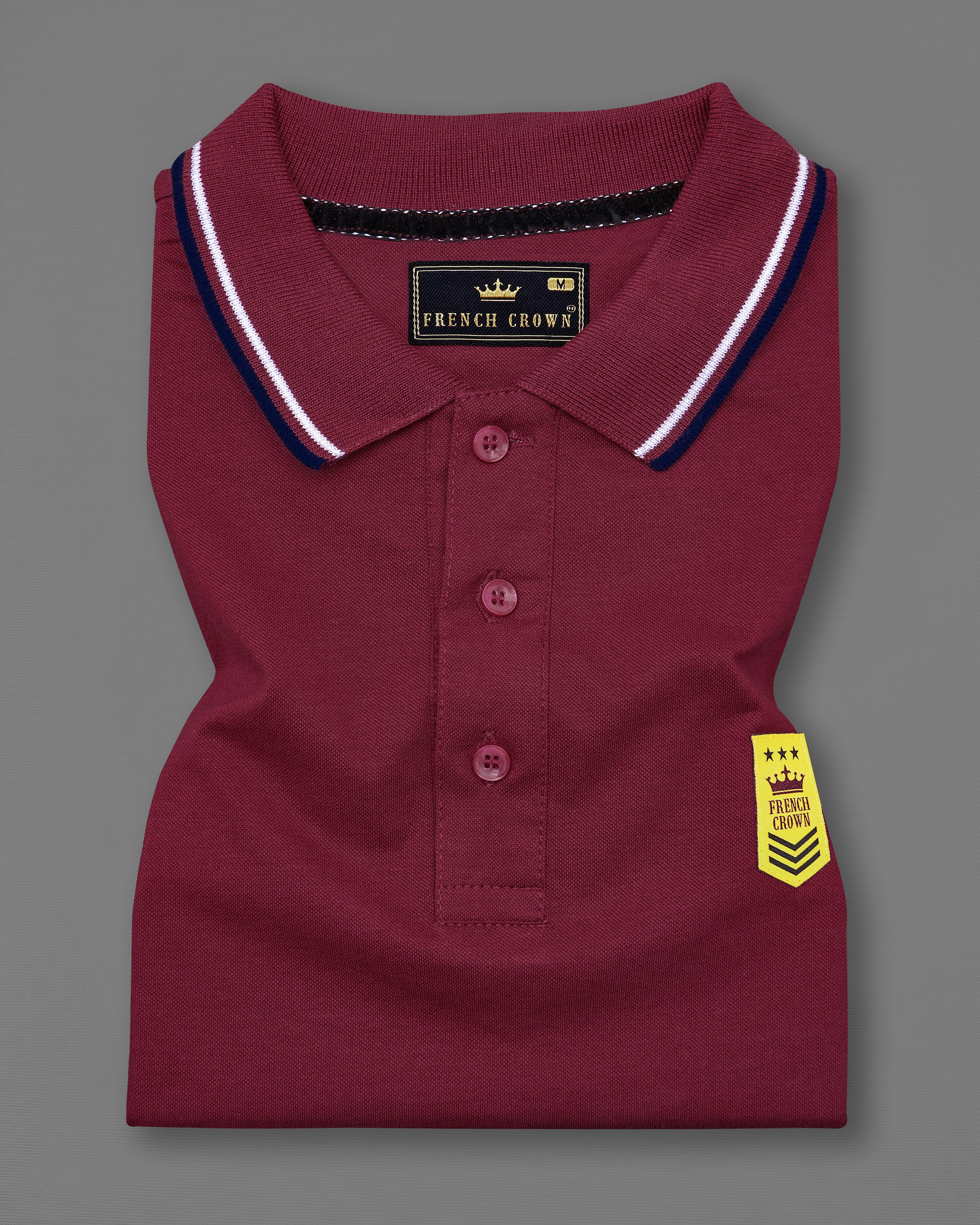 Claret Red Solid Super Soft Organic Cotton Mercerised Pique Polo TS332-S, TS332-M, TS332-L, TS332-XL, TS332-XXL