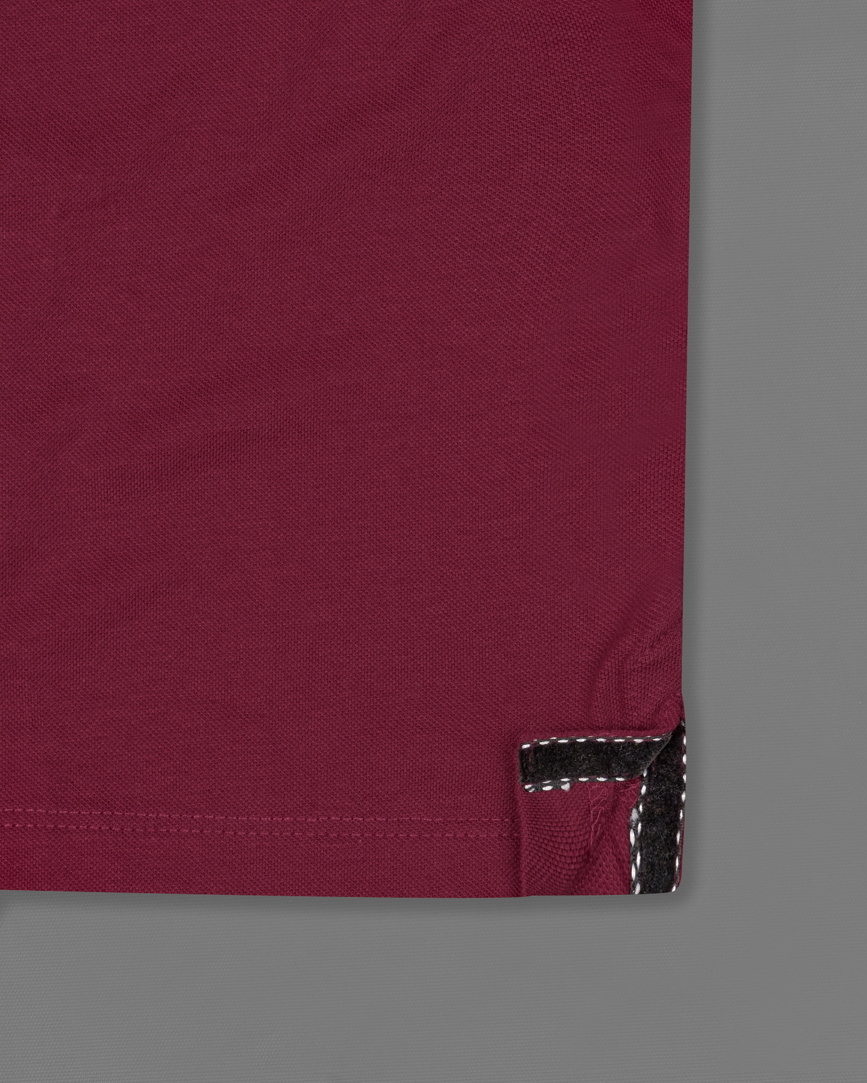 Claret Red Solid Super Soft Organic Cotton Mercerised Pique Polo