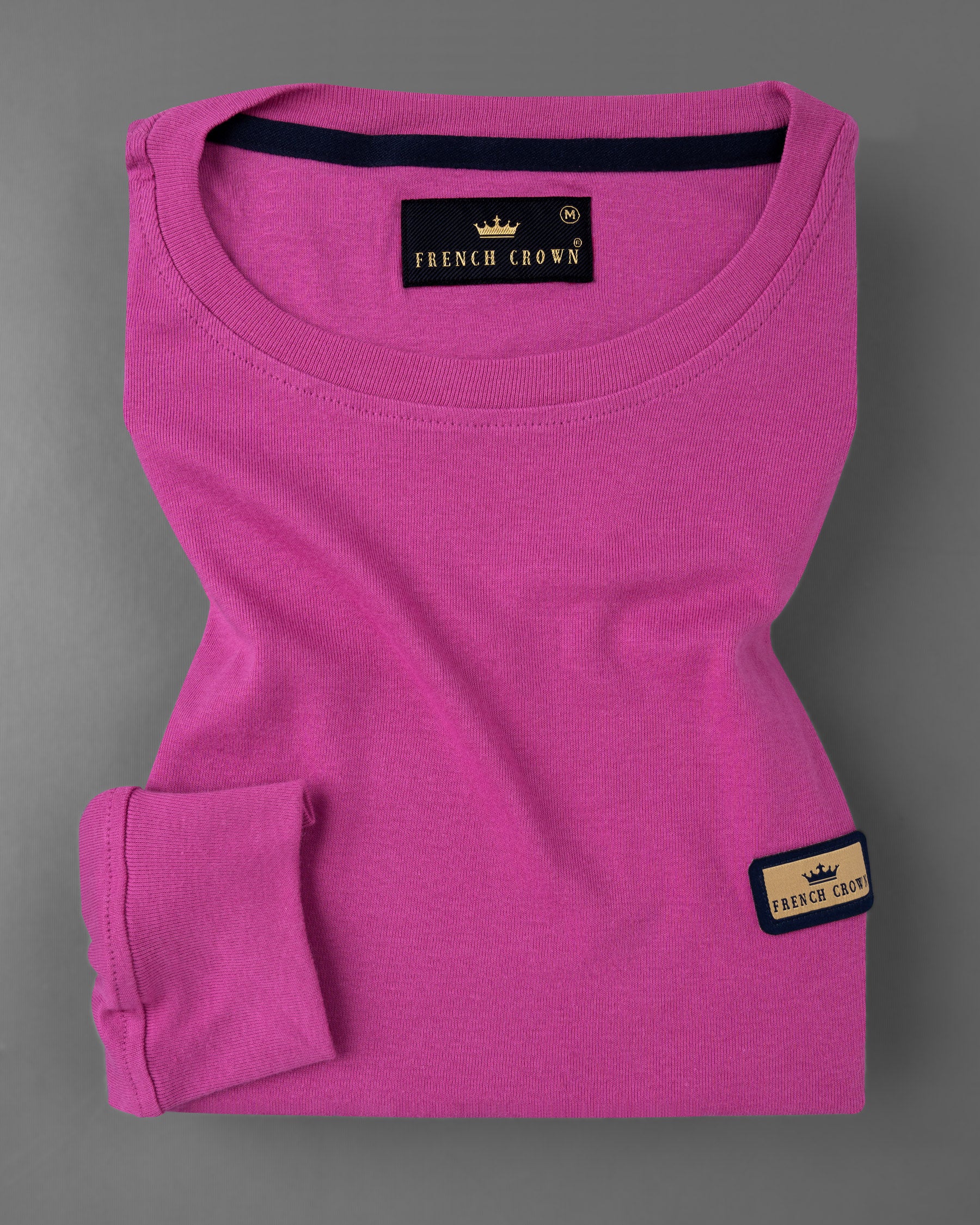 Mulberry Pink Full Sleeve Super Soft Premium Cotton Sweatshirt TS460-S, TS460-M, TS460-L, TS460-XL, TS460-XXL